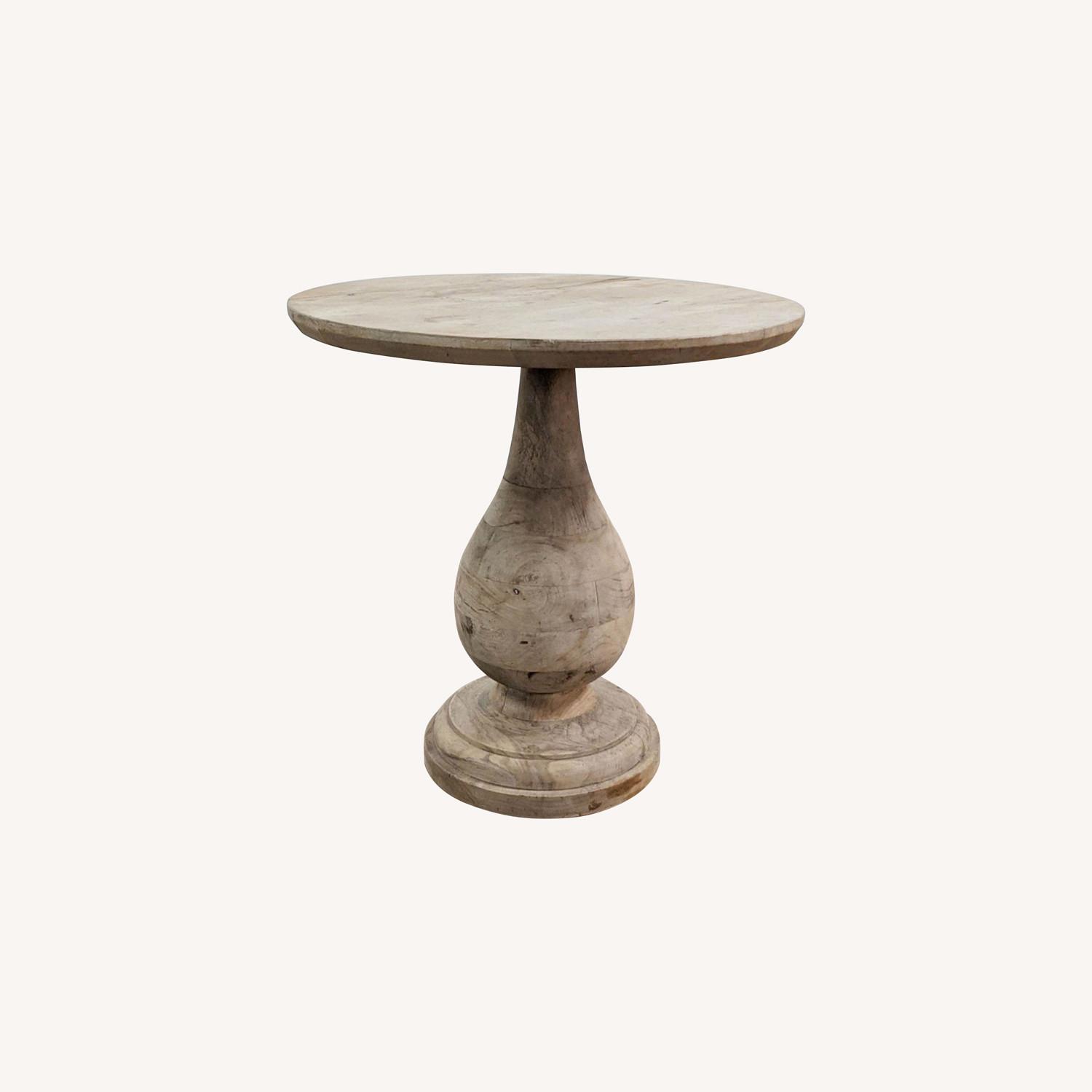West Elm Round Pedestal Side Table - image-0