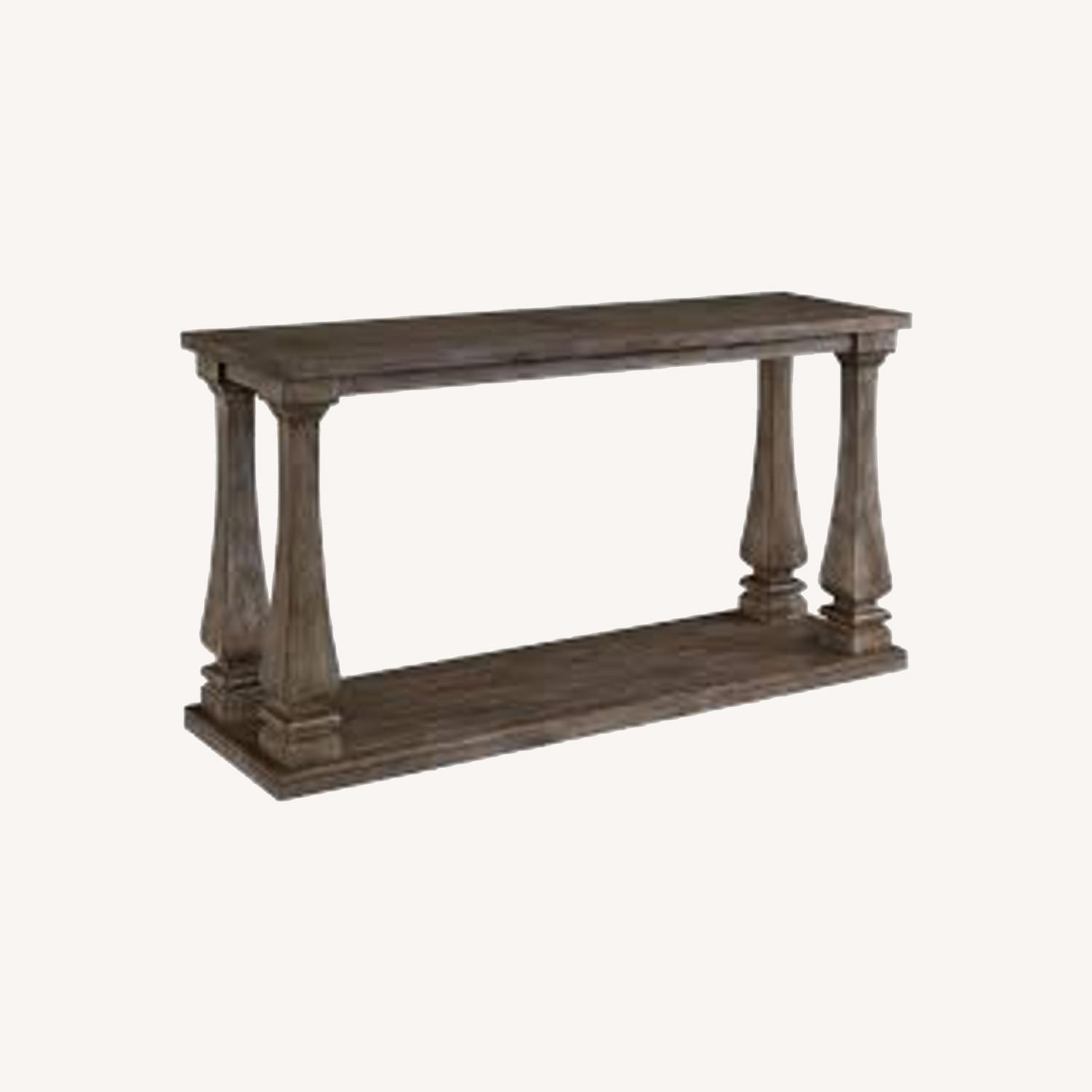 Ashley Johnelle Weathered Grey Sof Table AptDeco