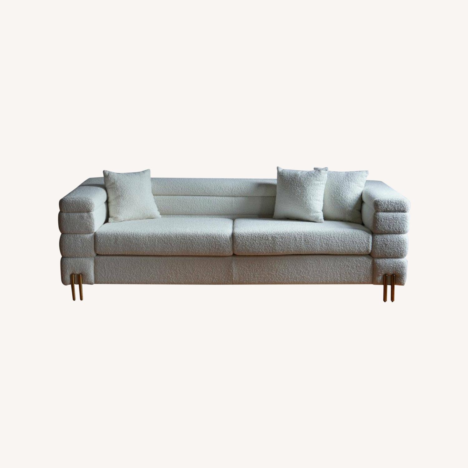 Modern Boucle Sofa - image-4
