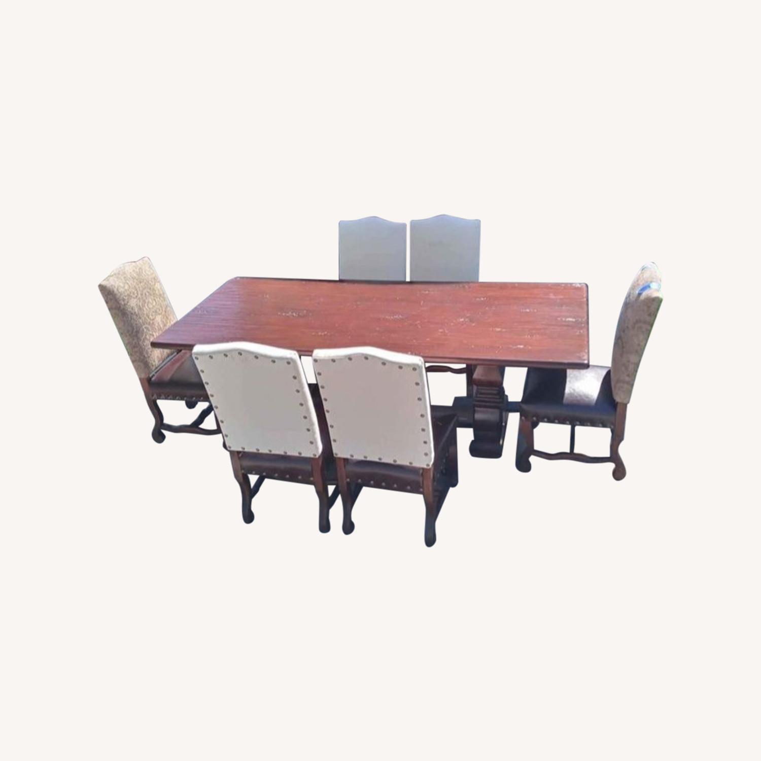 Pottery Barn Dining Room Table with 6 chairs AptDeco