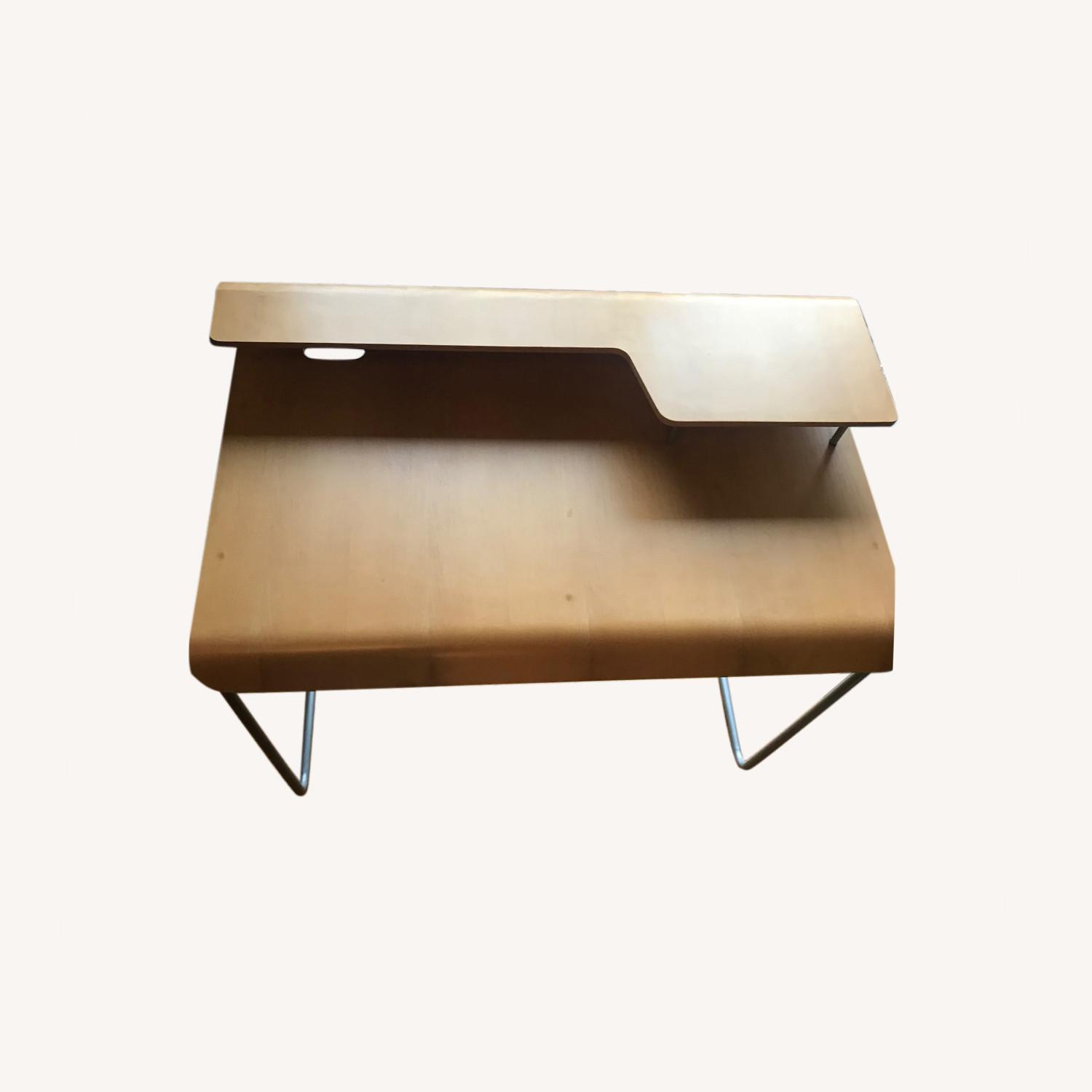 Offi Wave Desk-Birch-Made in Italy - image-0