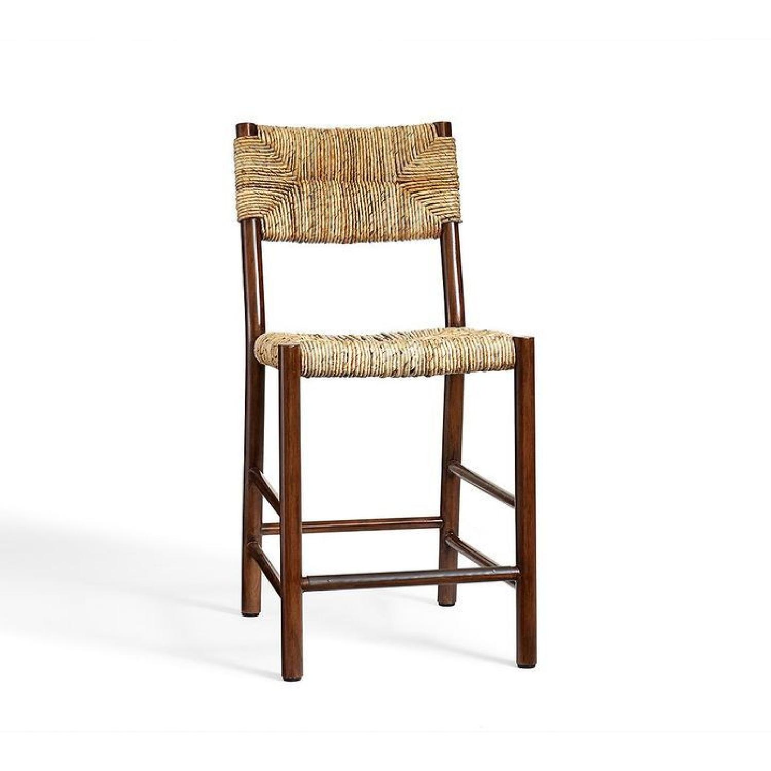 Pottery Barn Bennett Woven Counter Stools - image-11