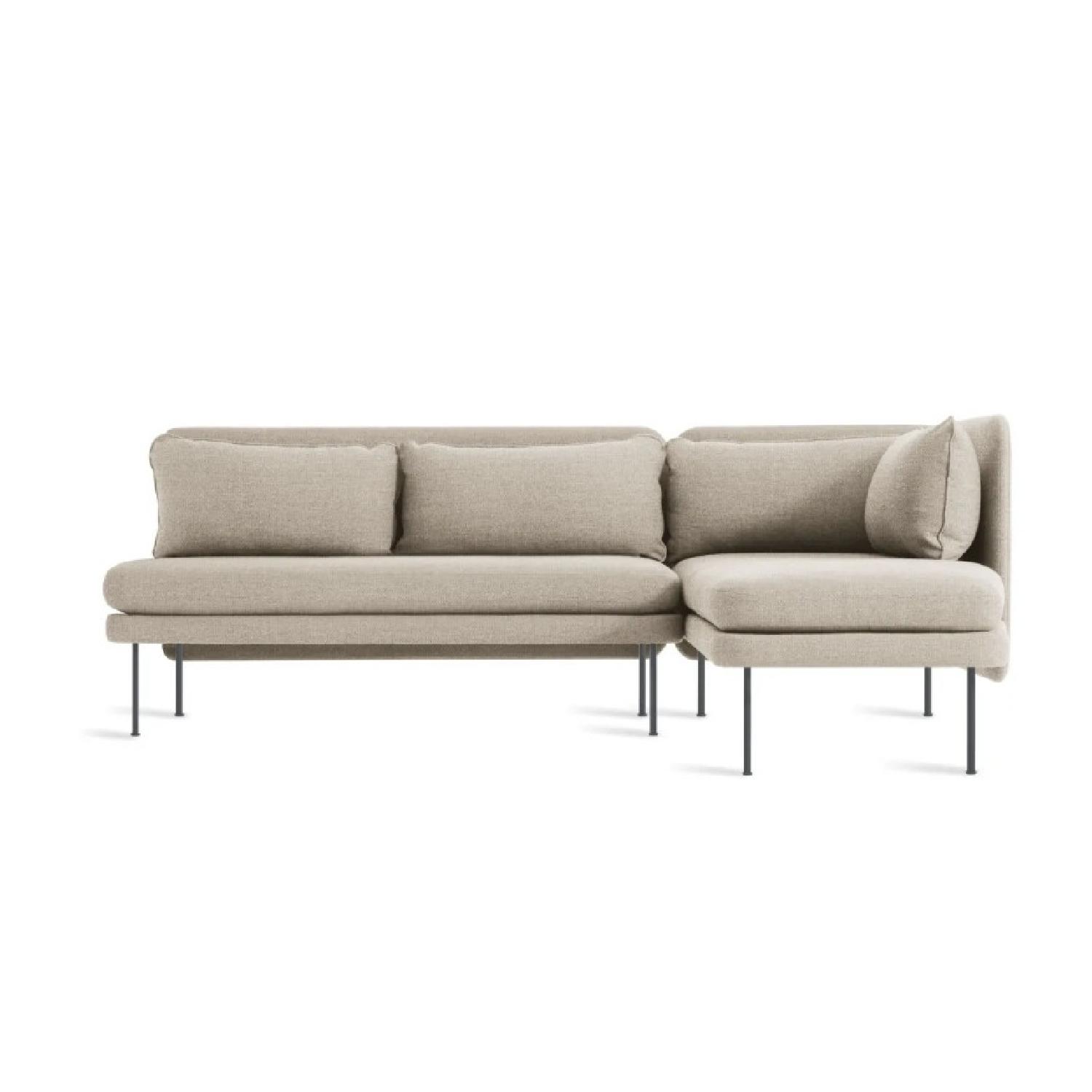 Blu Dot Bloke Armless Sofa with Chaise AptDeco