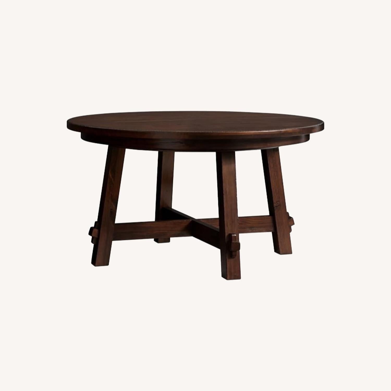 Pottery Barn Toscana Round Extending Dining Table - image-0