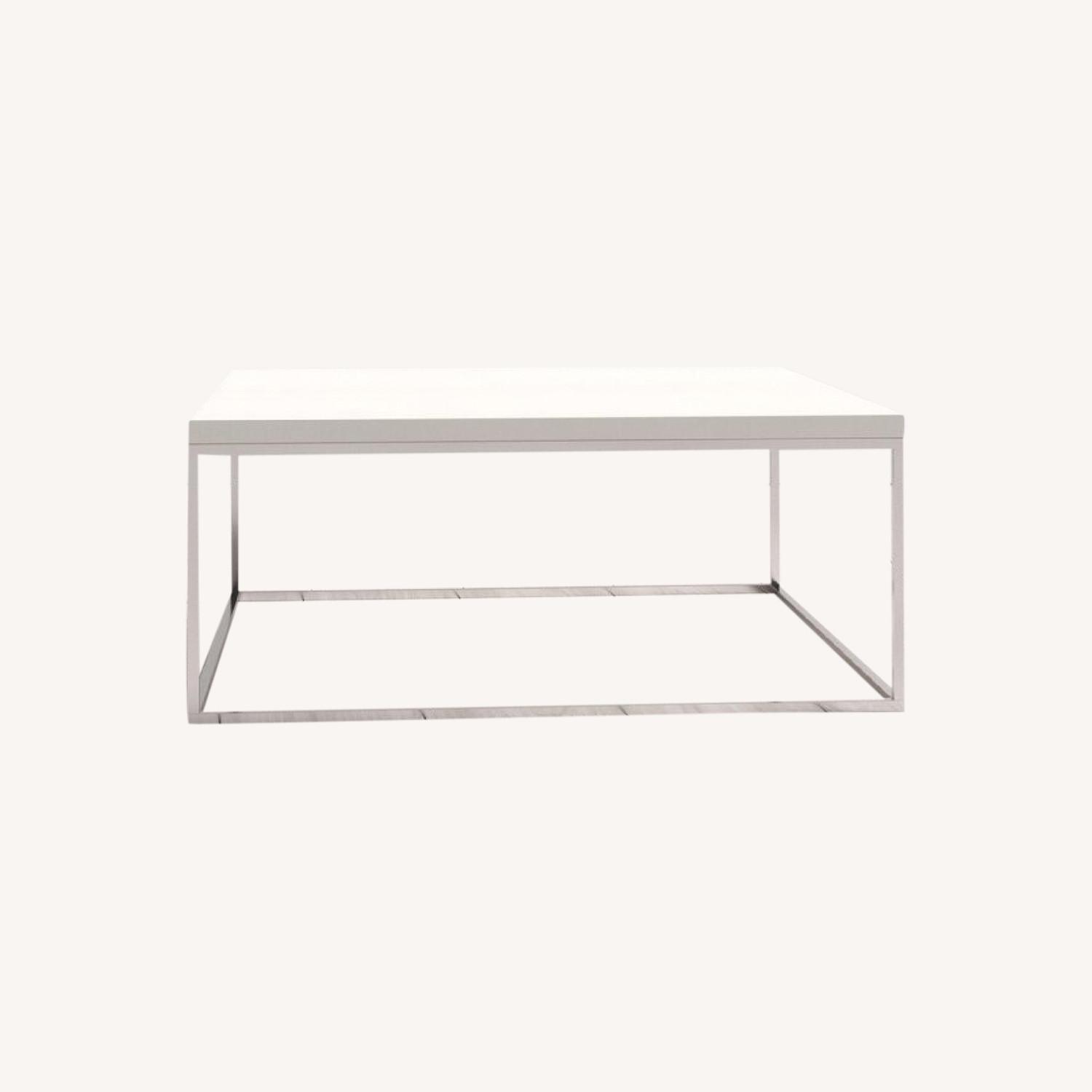 Wayfair Square White Coffee Table AptDeco