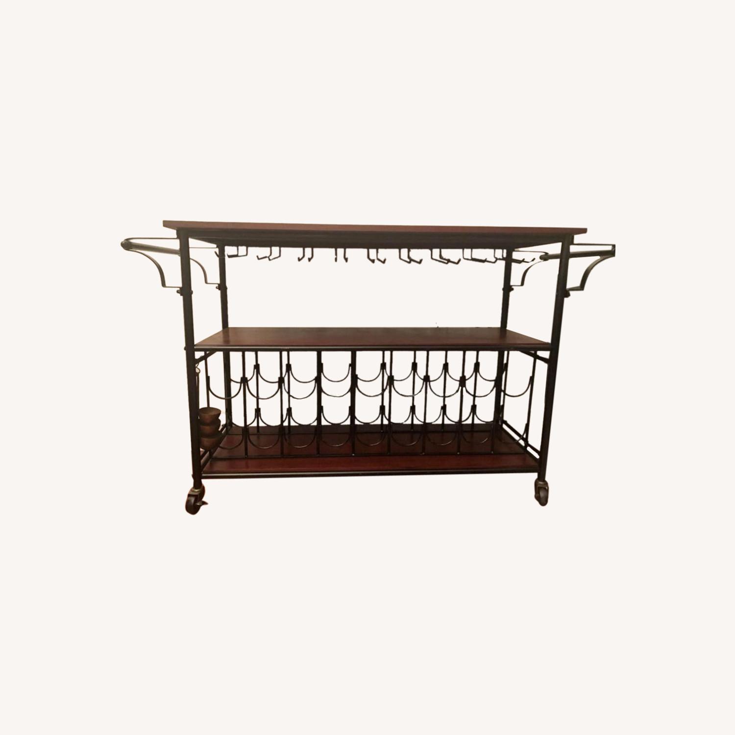 Home Bar with Wheels AptDeco