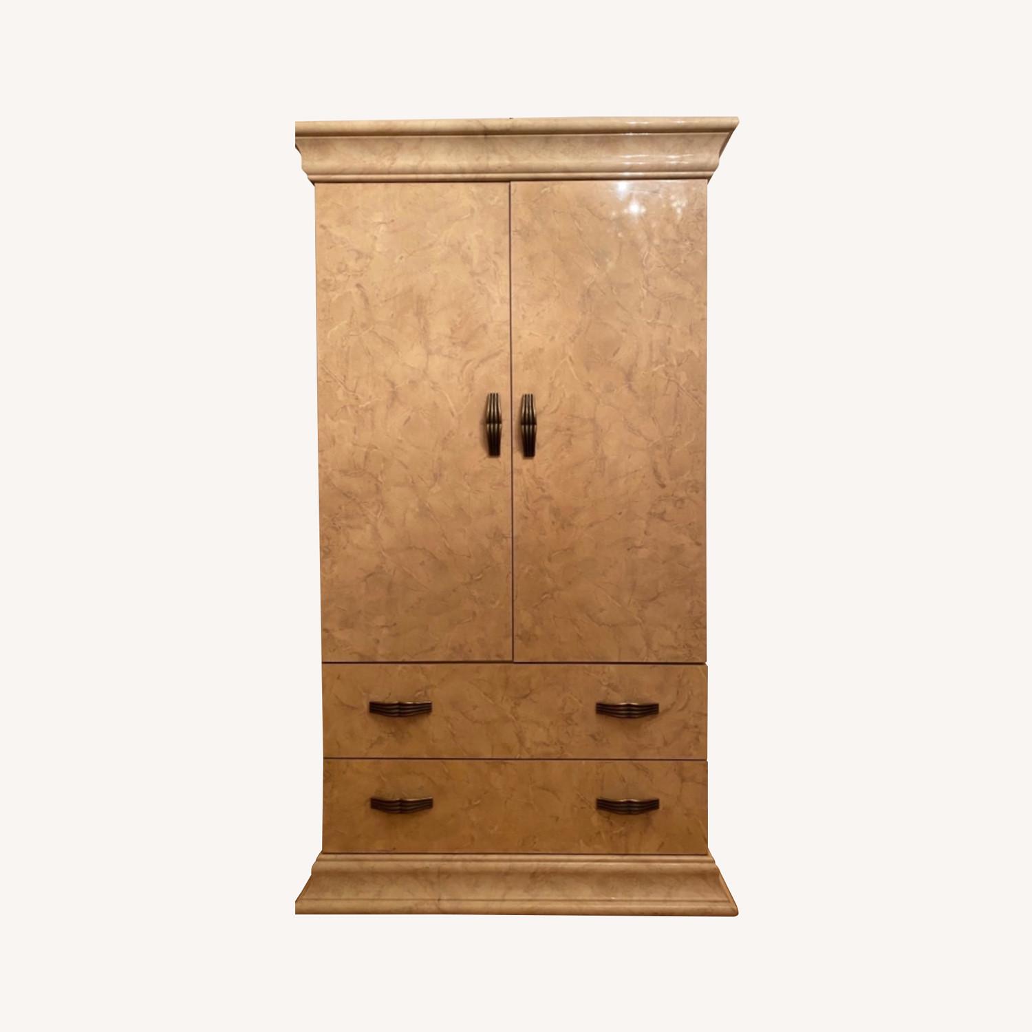 Retro Cream Armoire AptDeco
