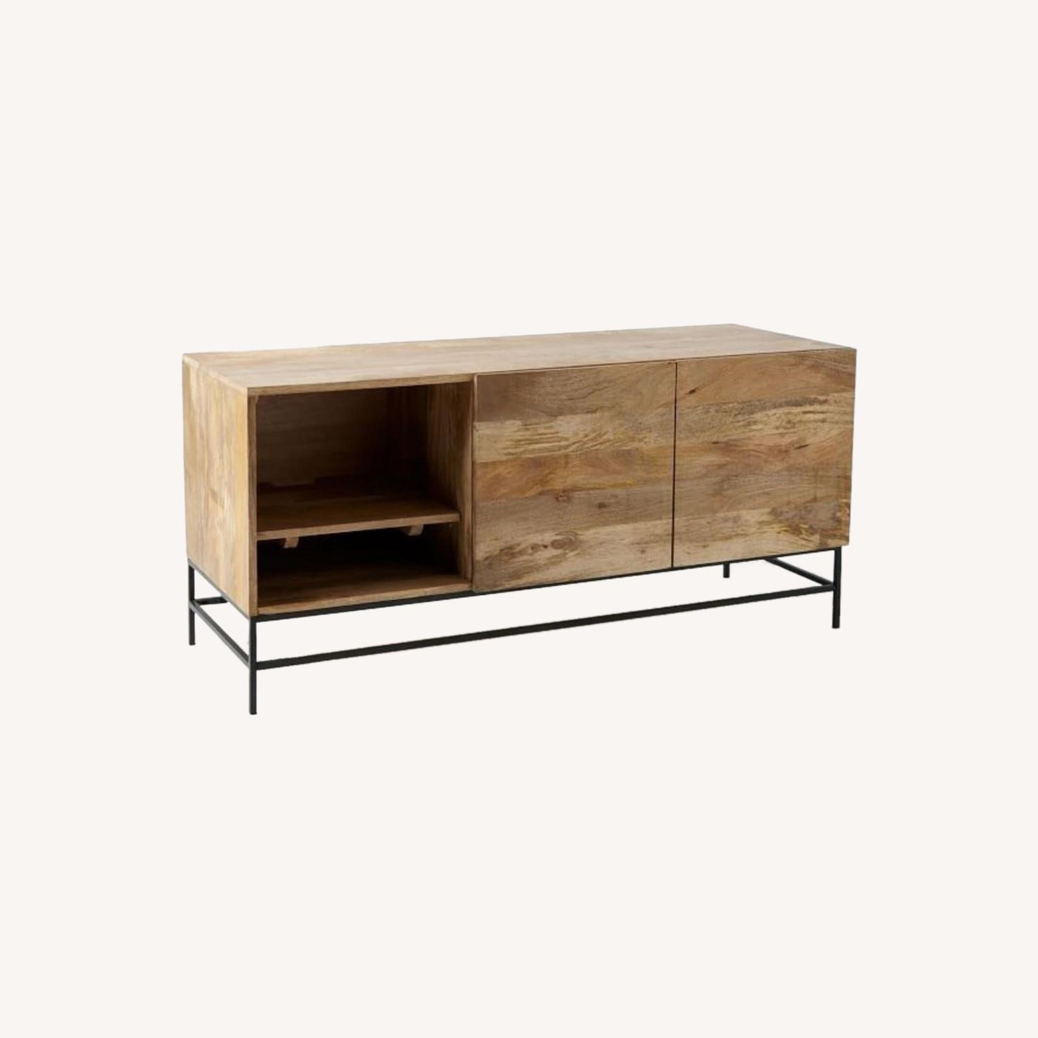 West Elm Industrial Entertainment Stand AptDeco