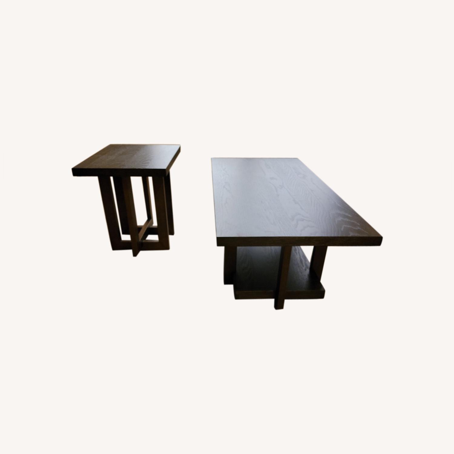 Raymour & Flanigan Coffee and End Table Set AptDeco