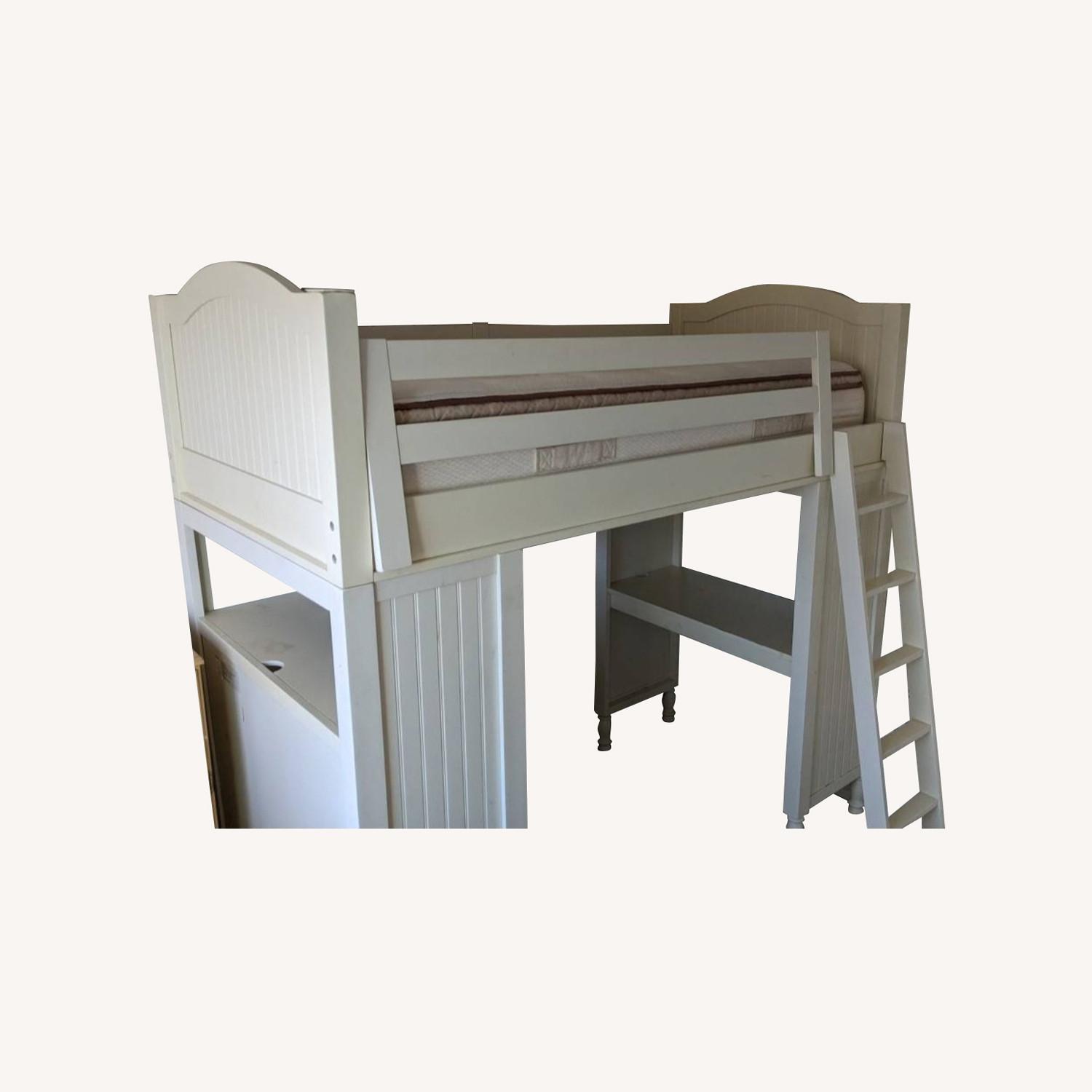 Pottery Barn Bunk Bed + Desk + Bookshelf - image-0