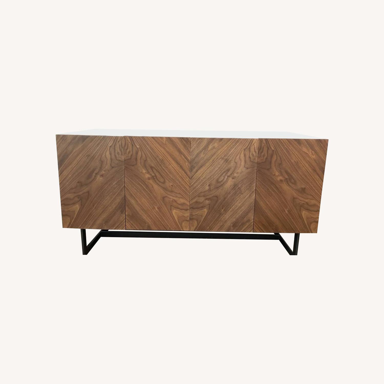 CB2 Marble TV Console AptDeco