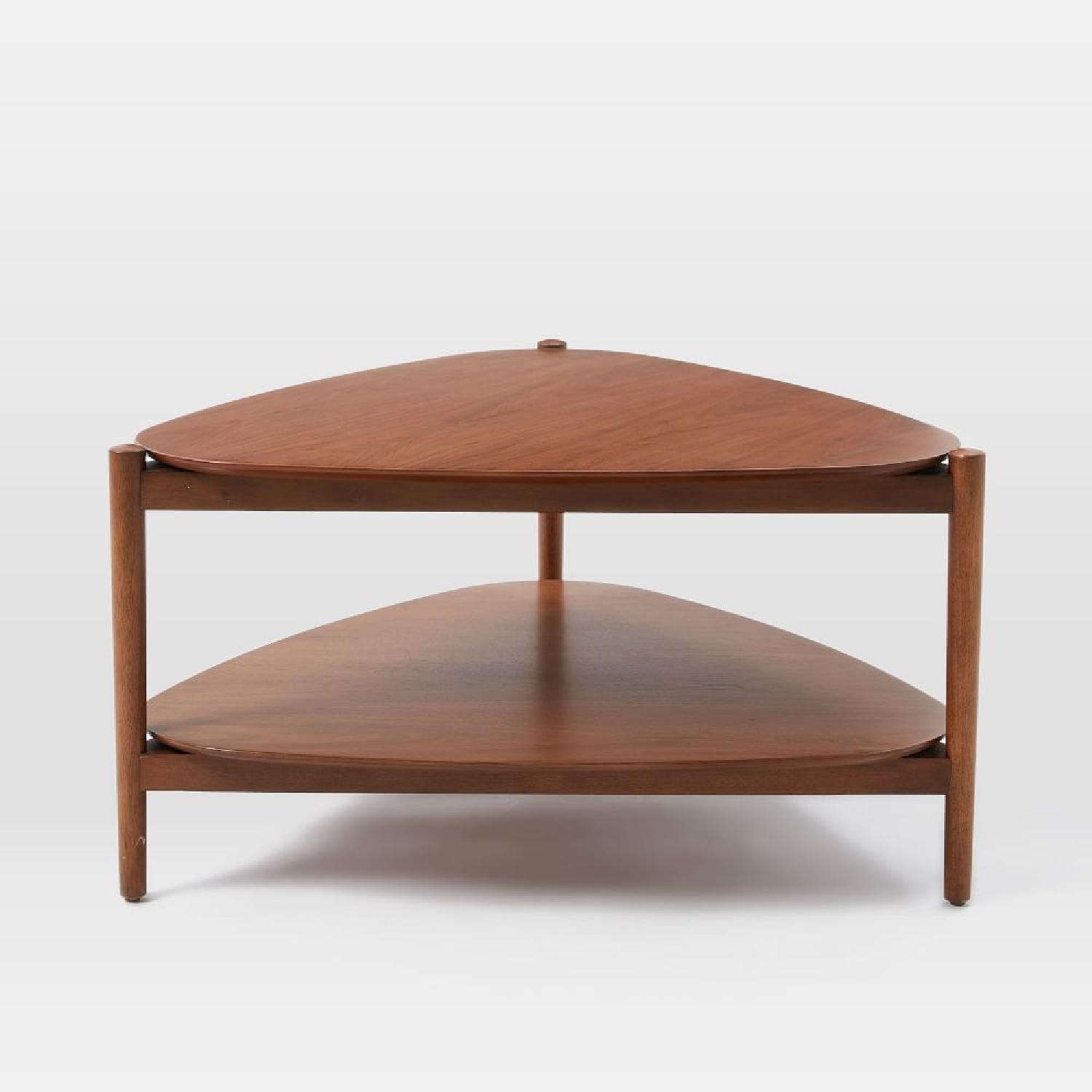 West Elm Retro Tripod Coffee Table, Walnut - image-6