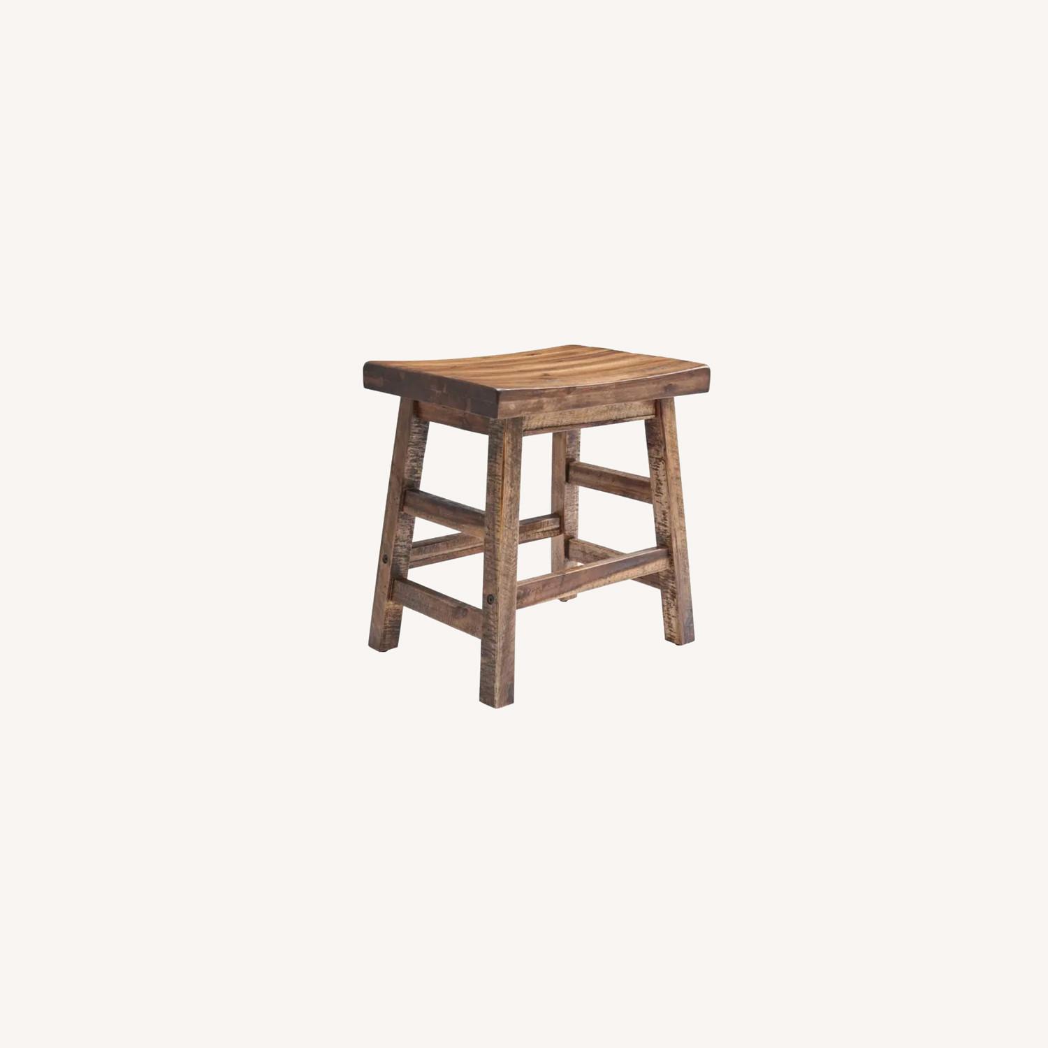 Wooden Dining/Vanity Stool - image-0