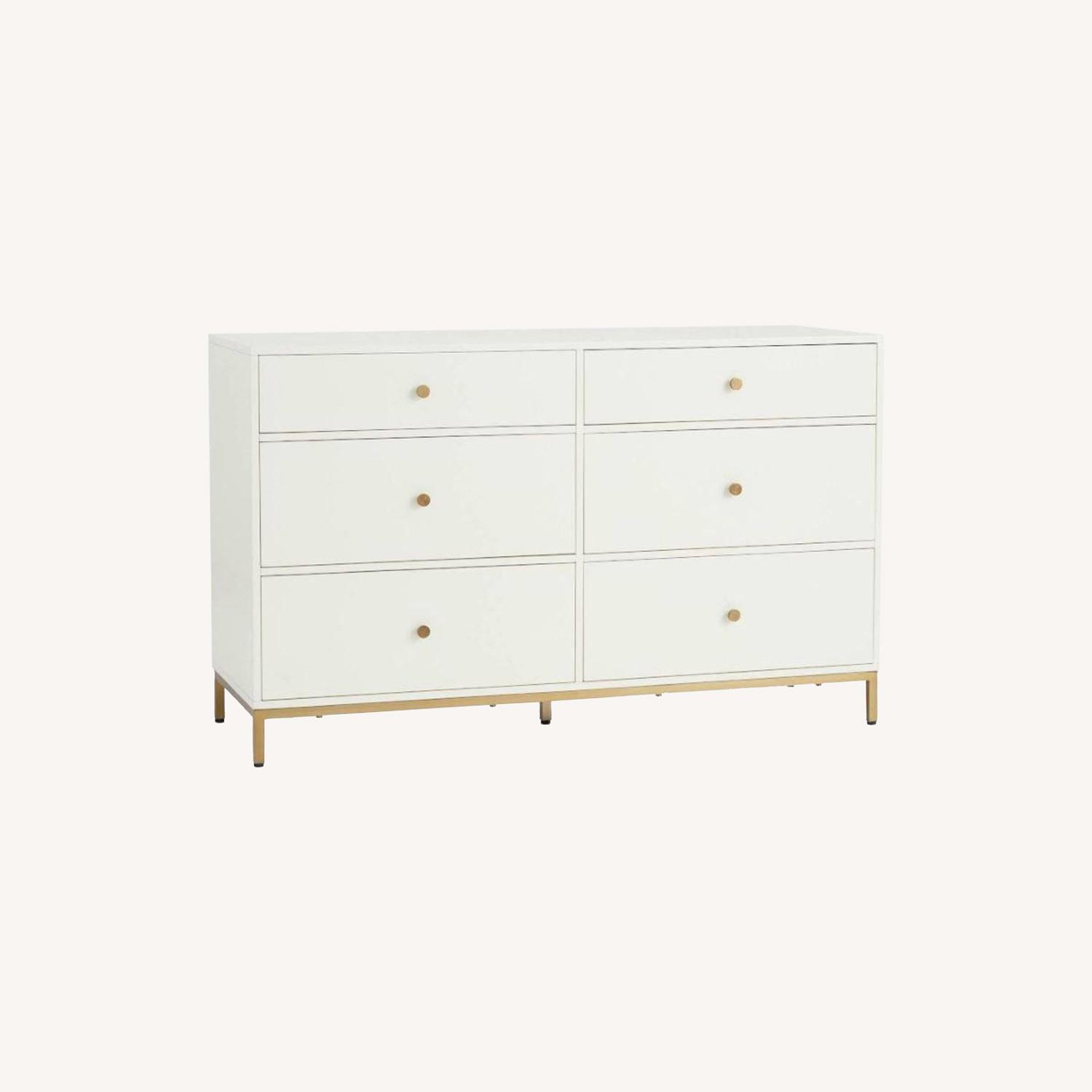 Pottery Barn White Dresser / Credenza / Buffet AptDeco
