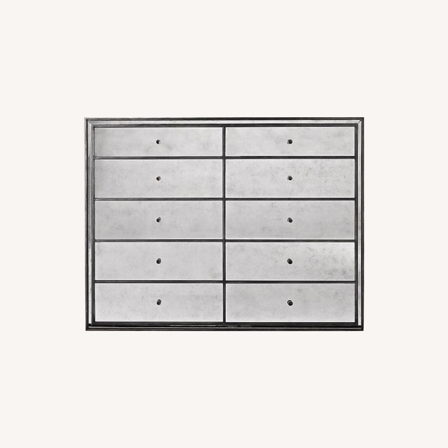 Restoration Hardware Mirrored 10 Drawer Dresser AptDeco