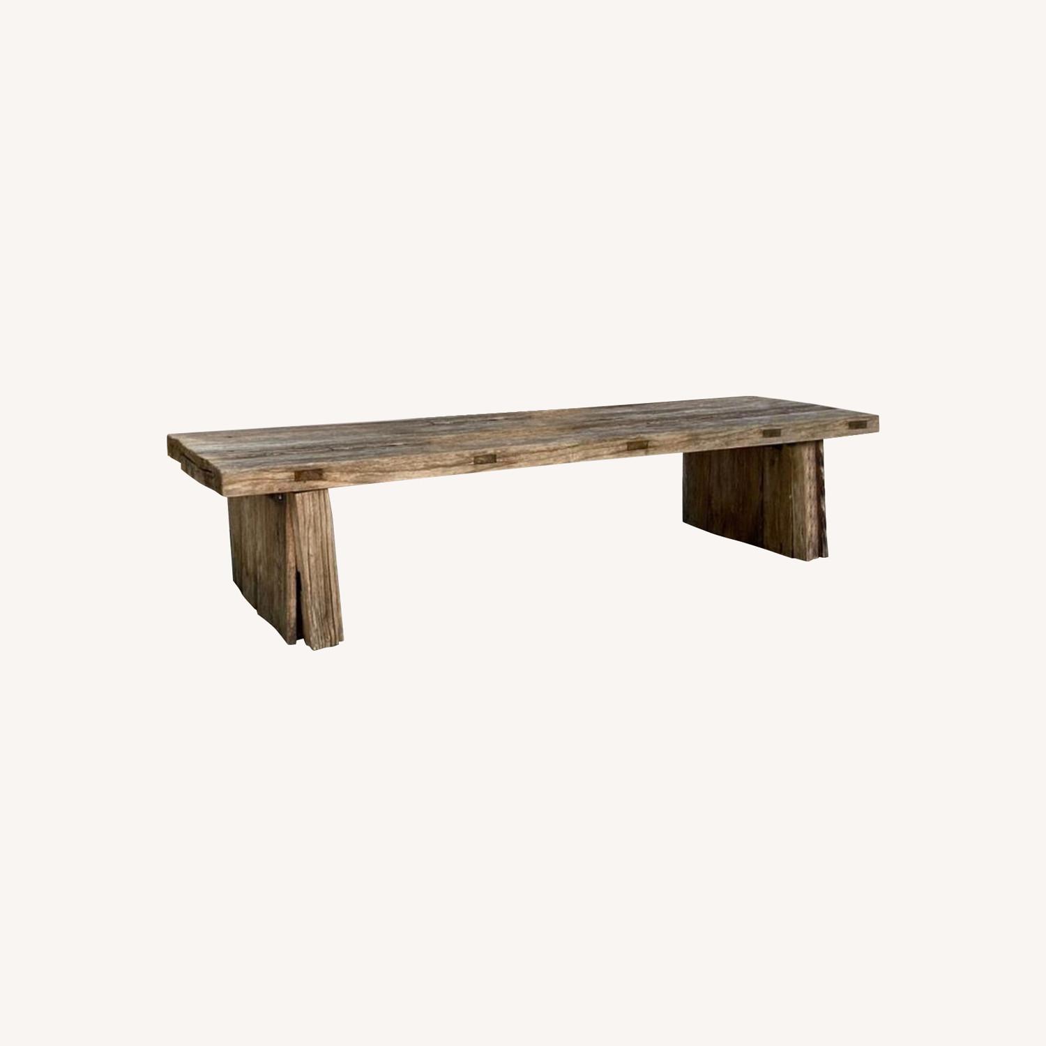 Restoration Hardware Reclaimed Wood Outdoor Coffee Table - image-0