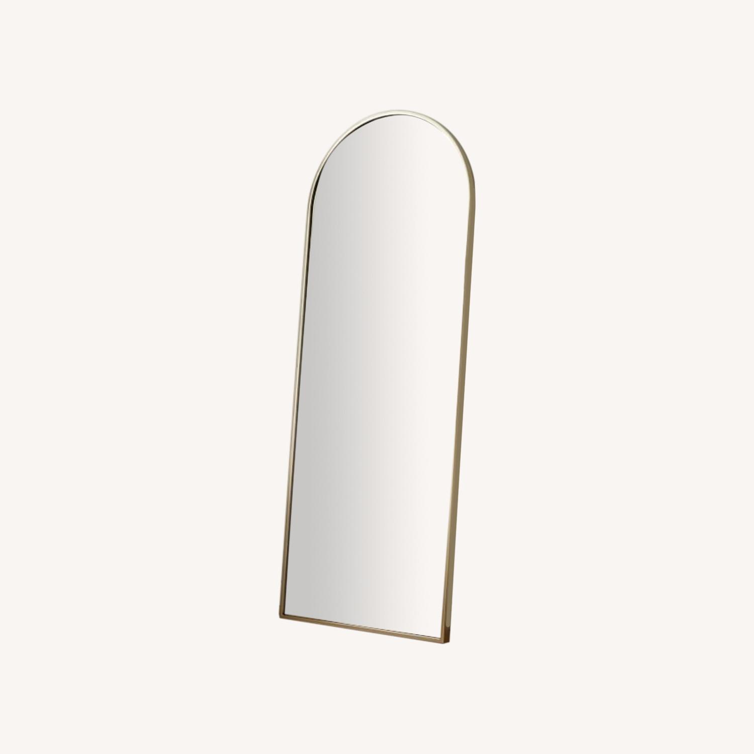 West Elm Metal Frame Arched Floor Mirror AptDeco