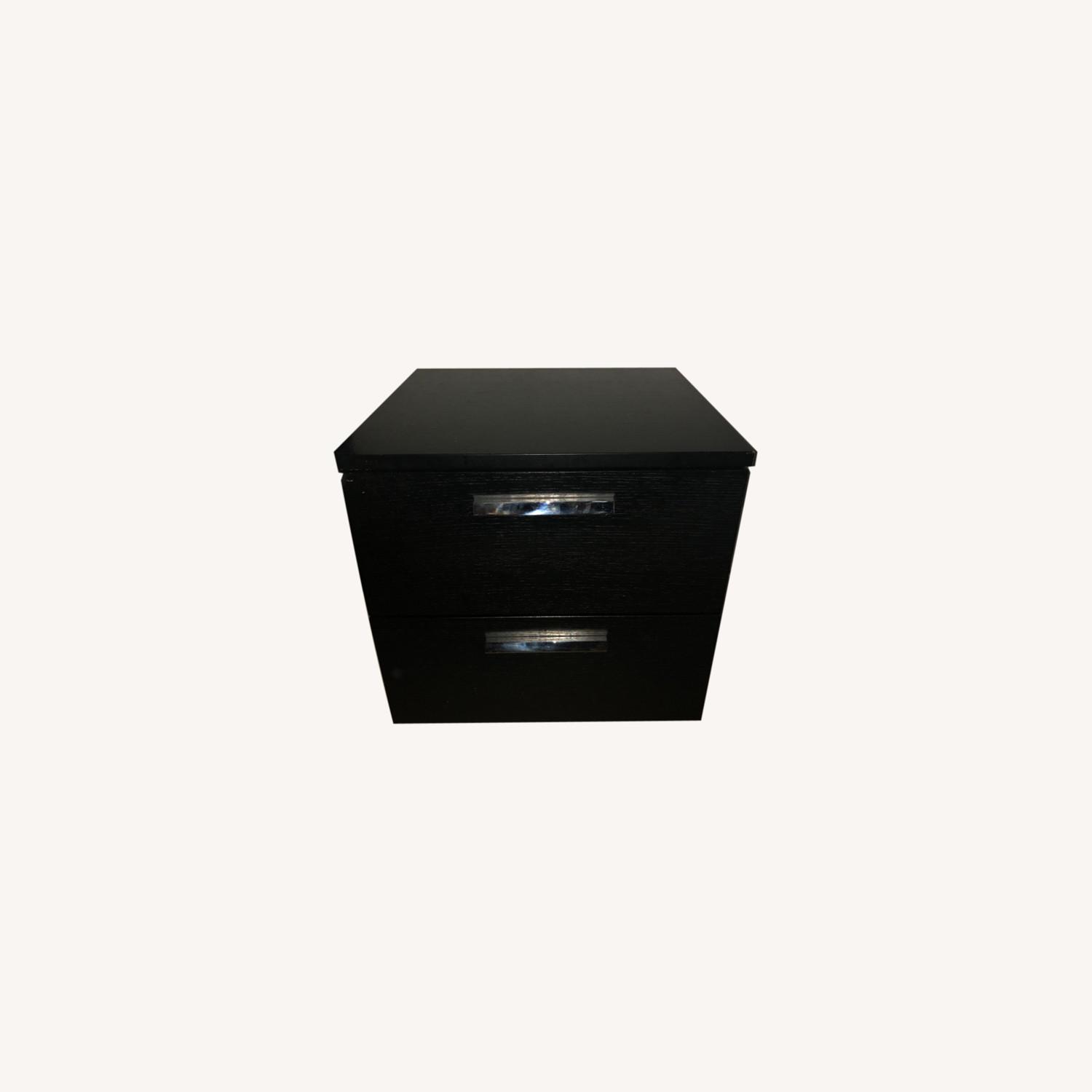 BoConcept Twodrawer Nightstand Chrome Handles AptDeco