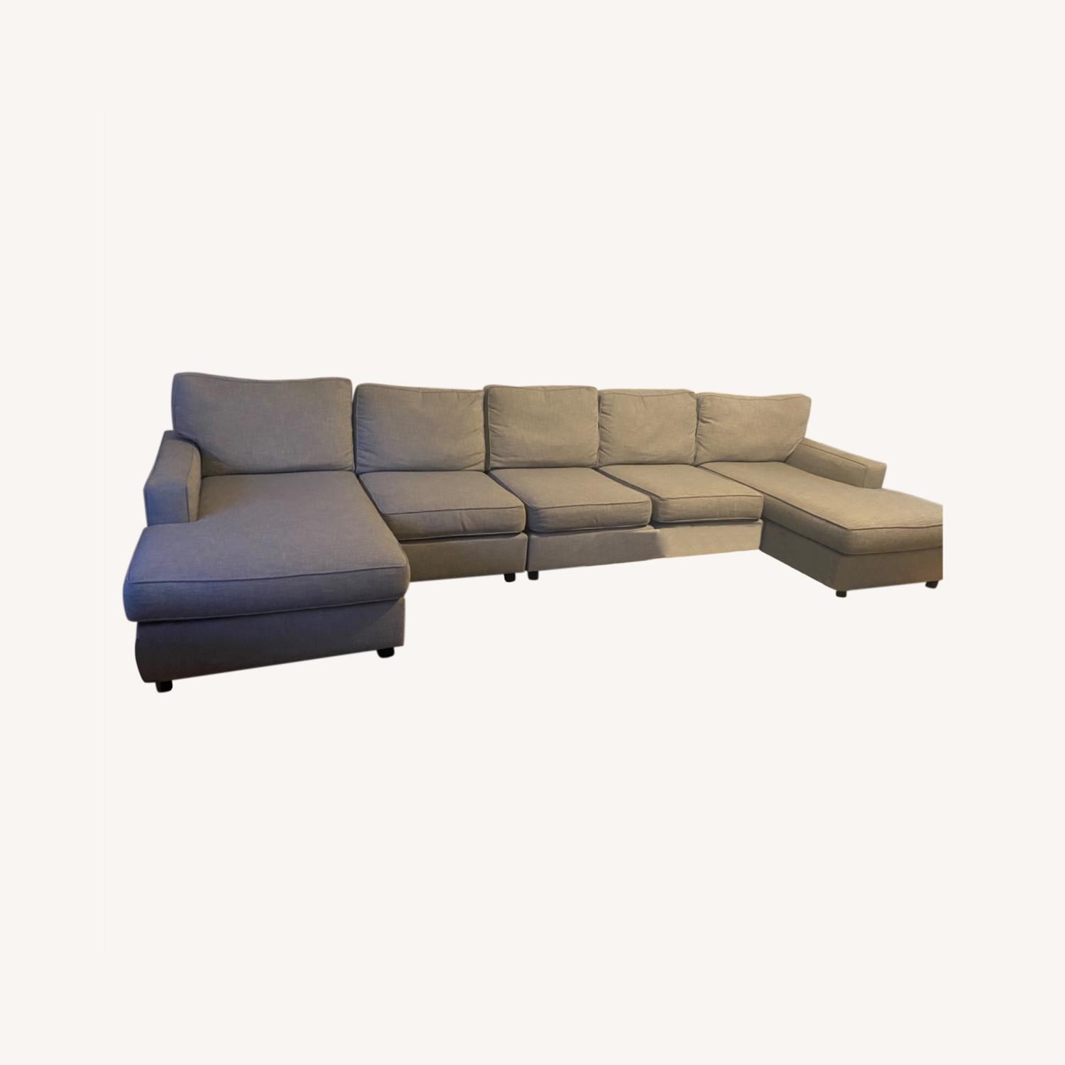 Pottery Barn Comfort Square Arm Sofa - image-0