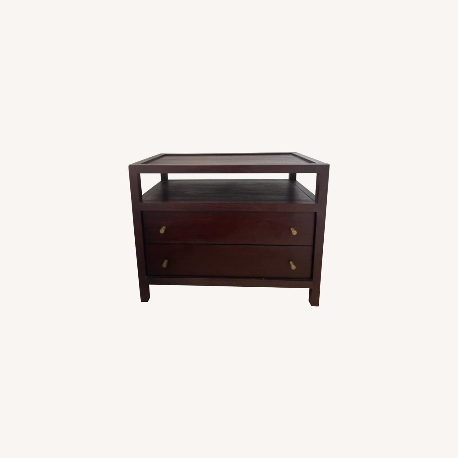 Crate and Barrel Keane Wood Charging Nightstand - image-4