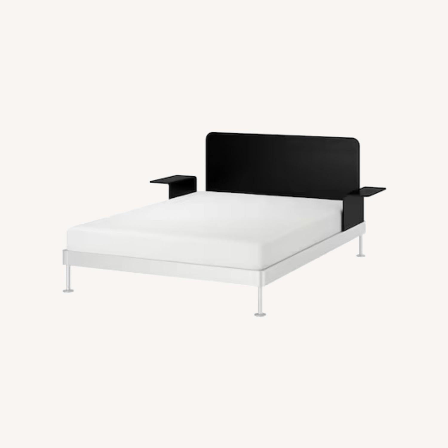 IKEA Queen bed frame + headboard + 2 side tables AptDeco