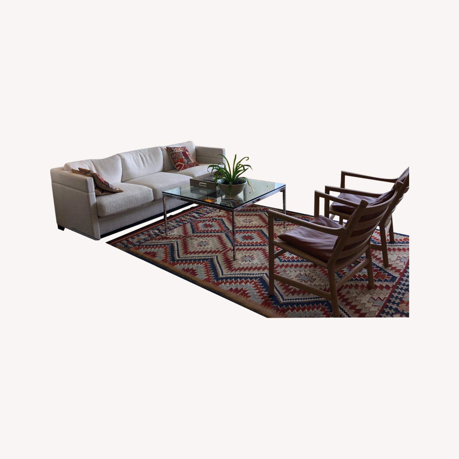 Turkish Kilim Rug w/ Pad AptDeco
