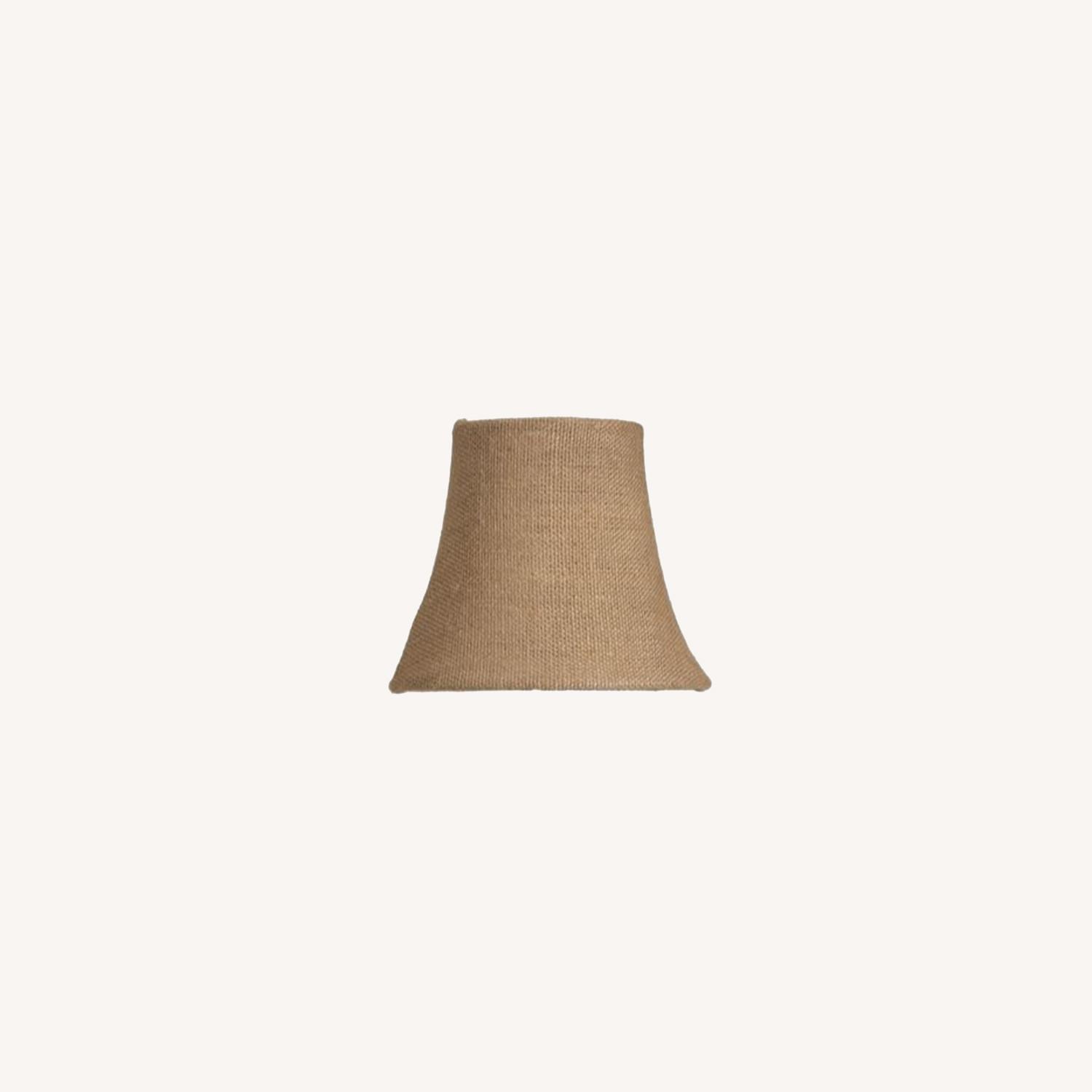 Pottery Barn Burlap Chandelier Shades, Set of 3 AptDeco