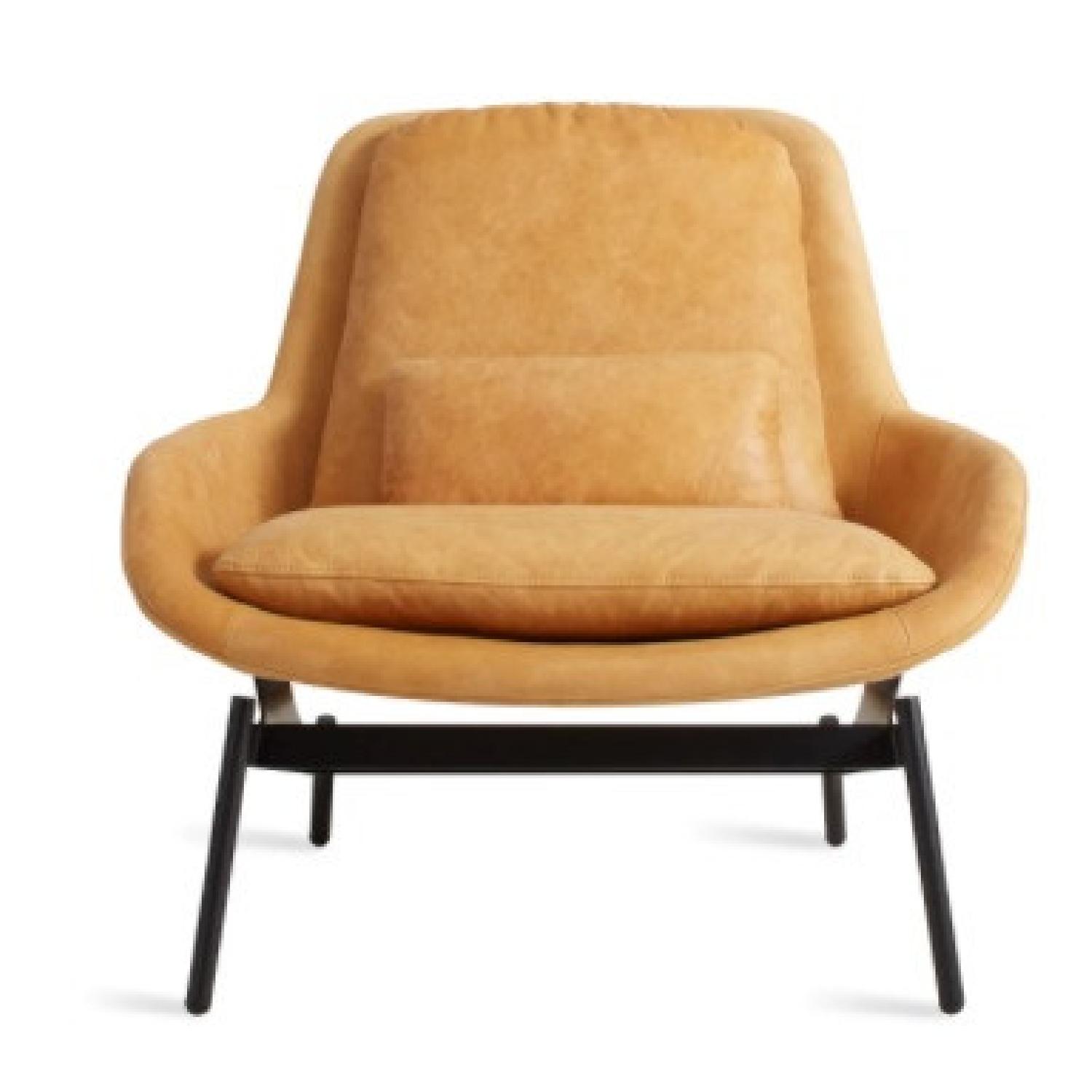 Blue Dot Camel Leather Field Lounge Chairs - image-8