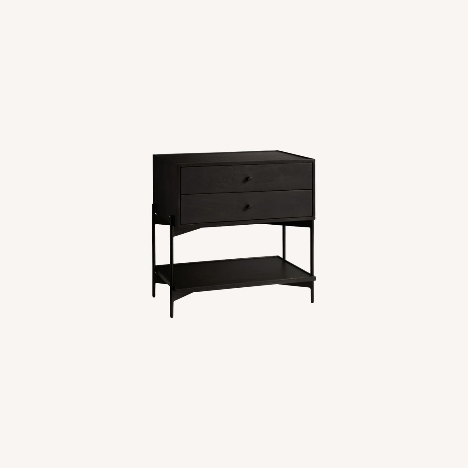 Pottery Barn Warren 28" Nightstand, Warm Black AptDeco