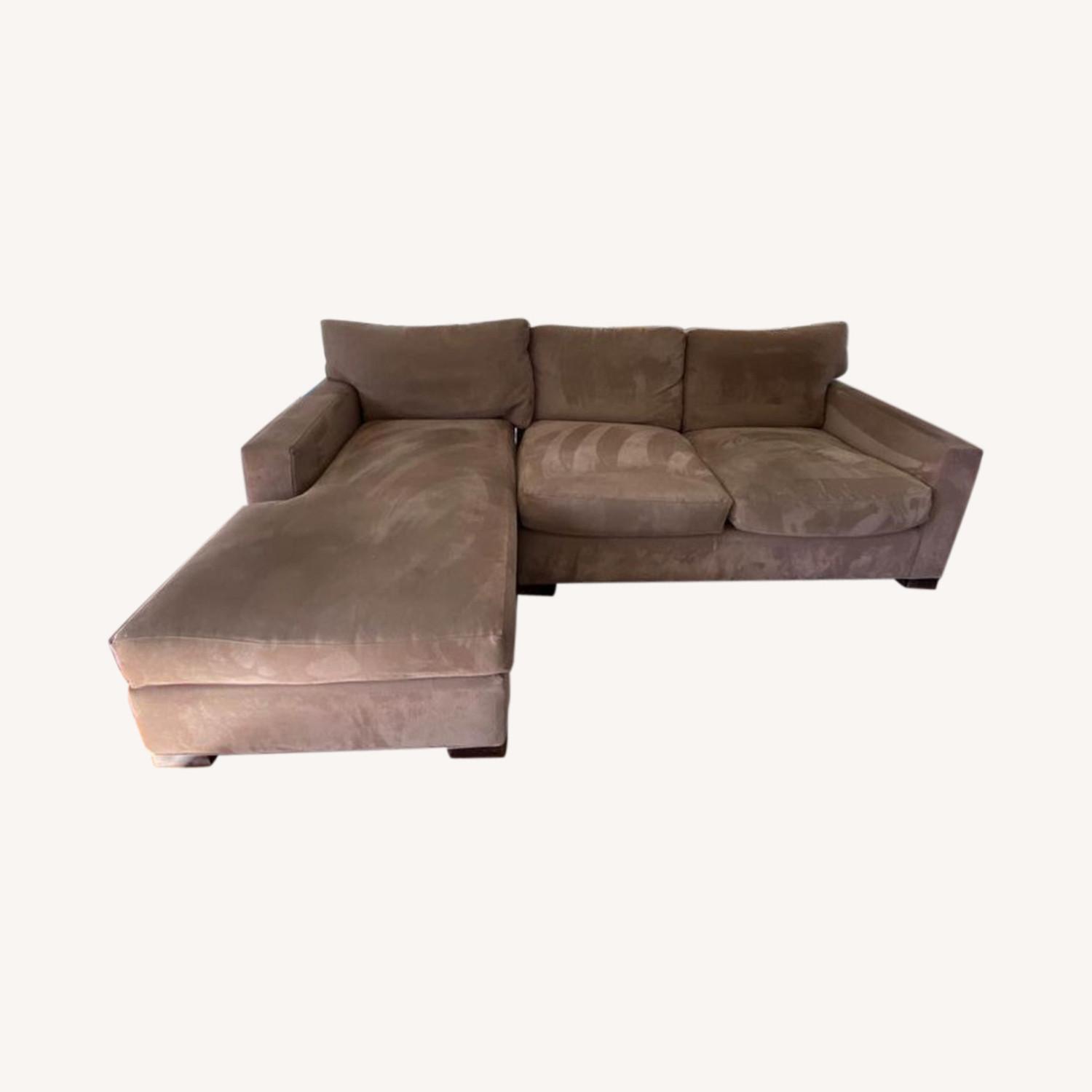 Crate and Barrel Axis Sectional Couch AptDeco