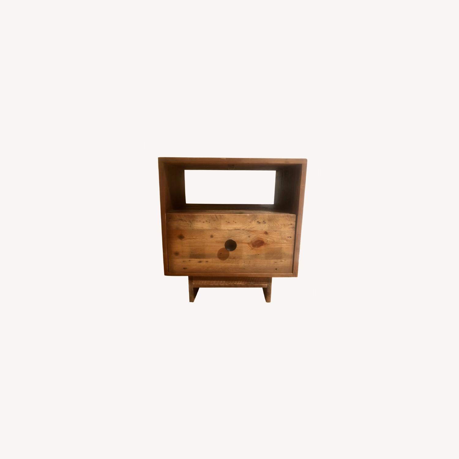 Reclaimed Artisan Wood Nightstand - image-0