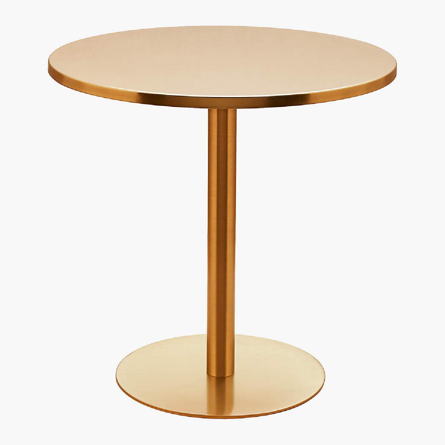 CB2 Brass Bistro Table - image-4