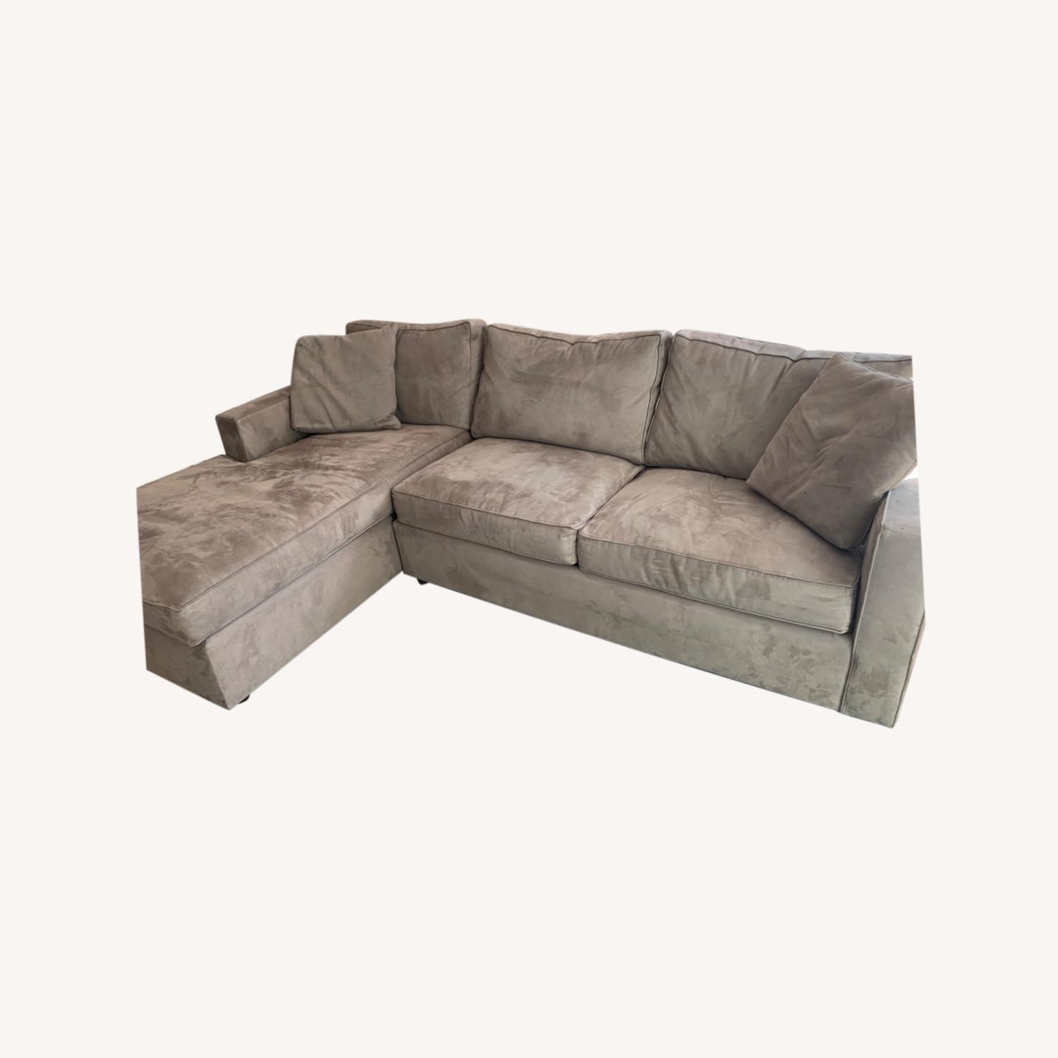 Room and Board Sectional Couch with Pull Out AptDeco