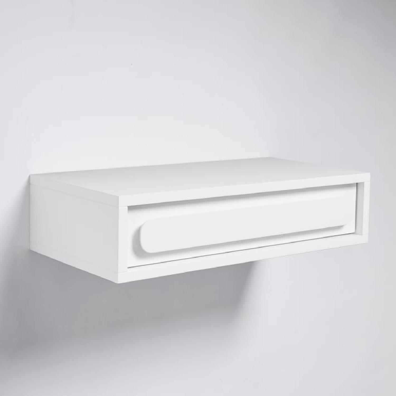 West Elm Gemini Floating Nightstand (pair) - image-4