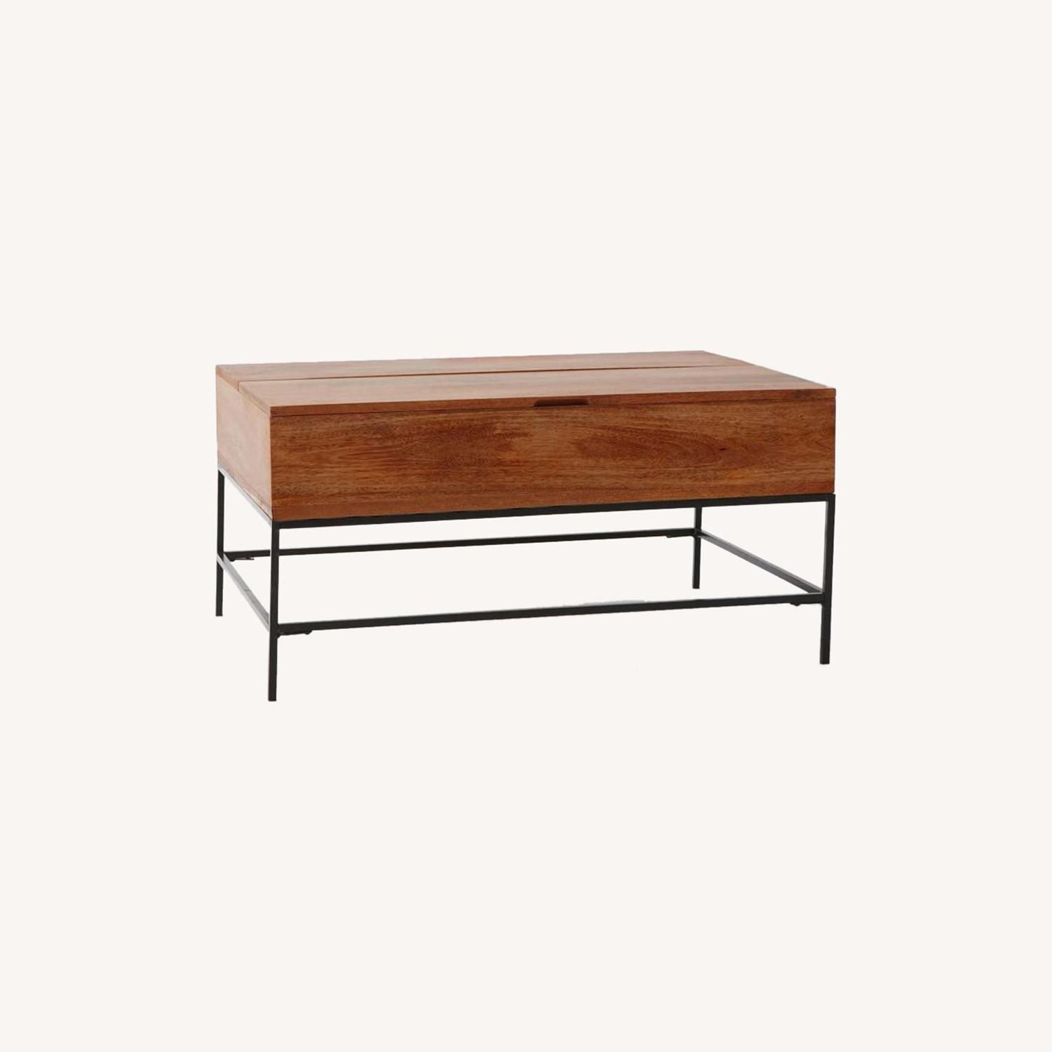 West Elm Industrial Storage Coffee Table, 36"x26" AptDeco
