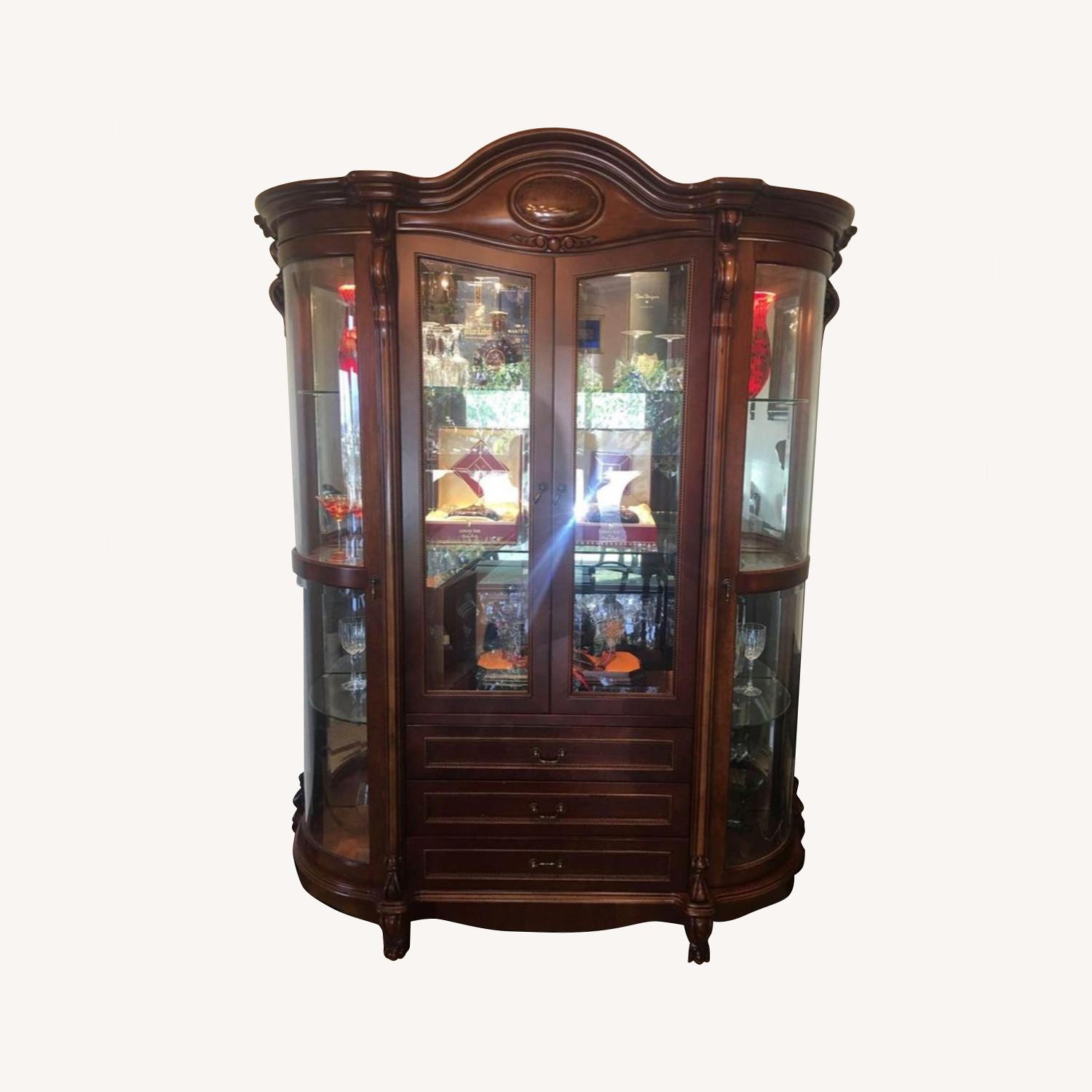 Room & Board Cherry Wood Display AptDeco