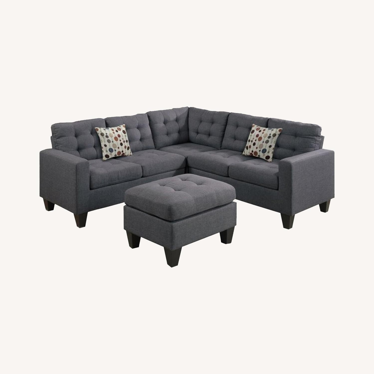 Wayfair Dark Grey Corner Sectional AptDeco