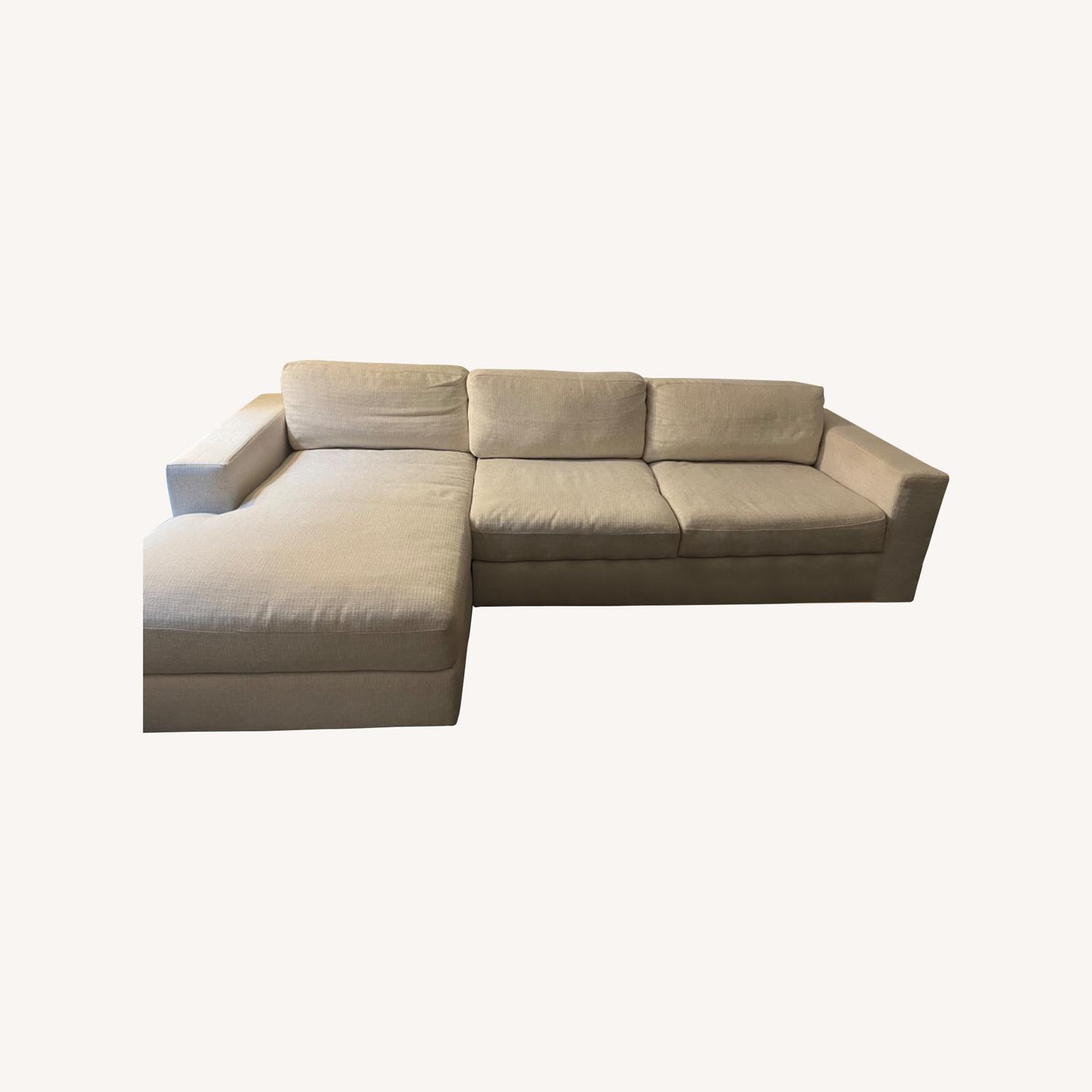 West Elm Natural Sectional Sofa AptDeco