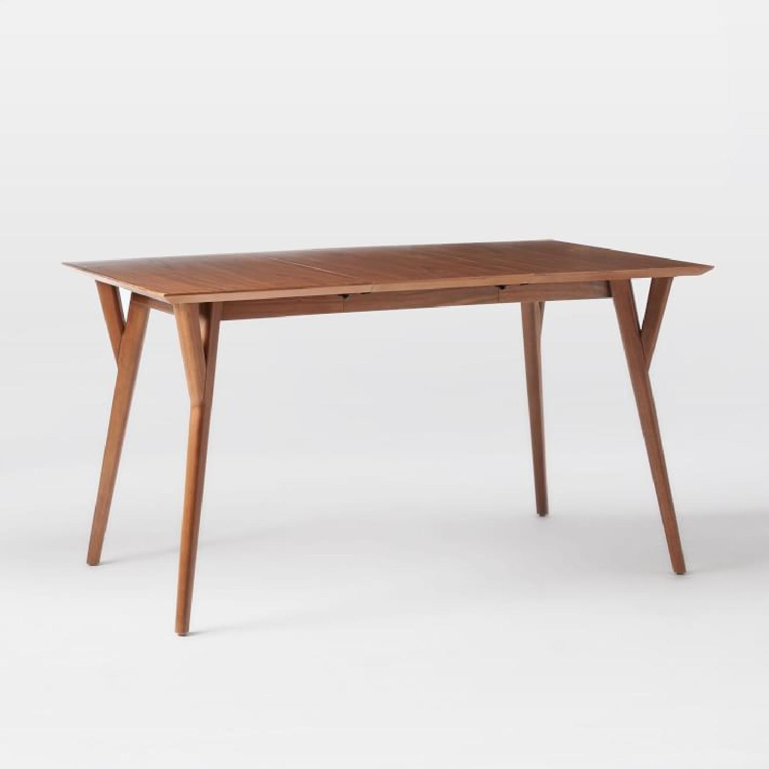 Mid Century West Elm Expandable Dining Table - image-4