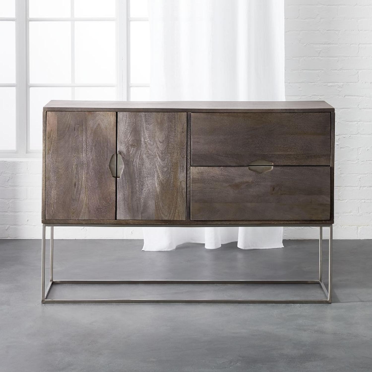 CB2 Grey Wood Storage Console - image-4