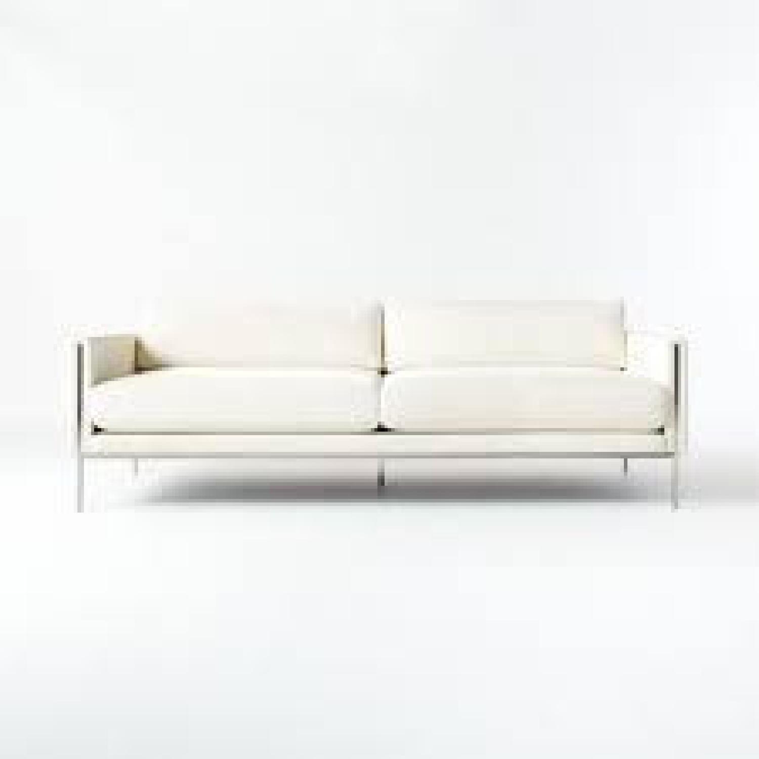 White CB2 Ryker Sofa - image-4