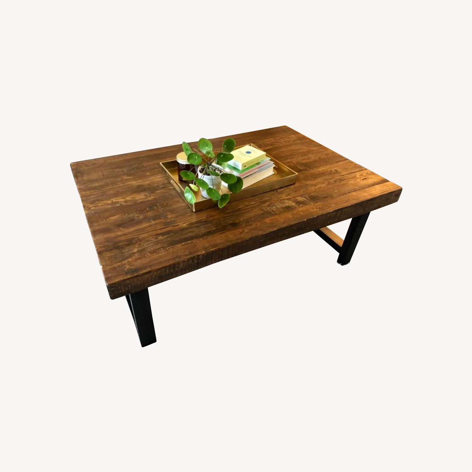 Pottery Barn Griffin Reclaimed Wood Coffee Table AptDeco