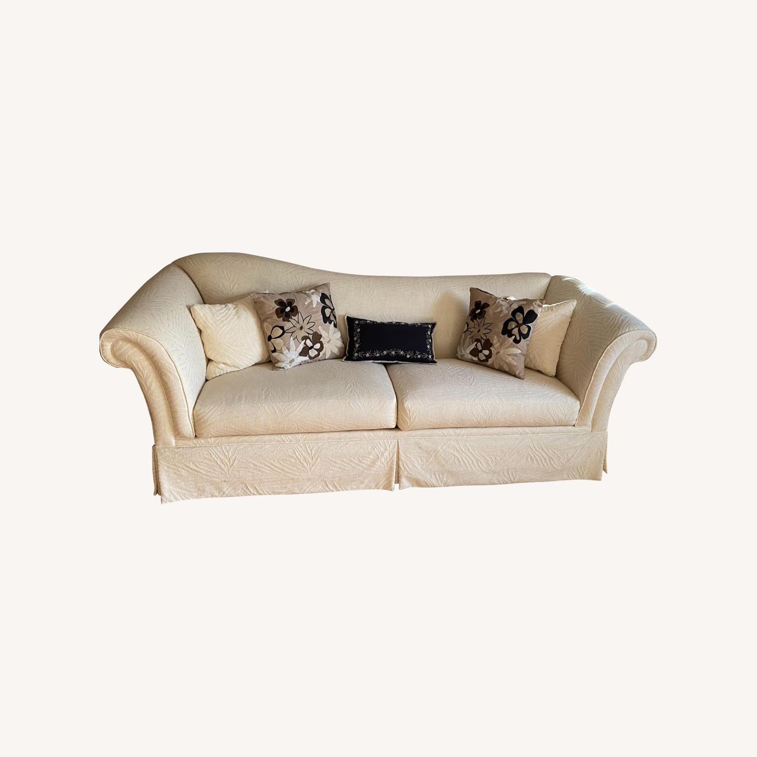 Two(2) Ivory /White Couches. AptDeco