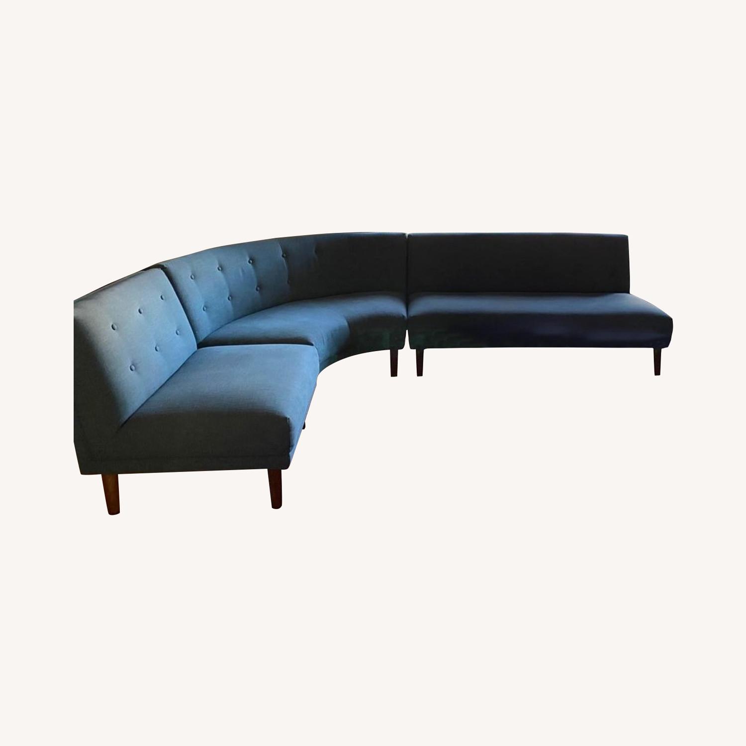 West Elm Curved Sectional - AptDeco