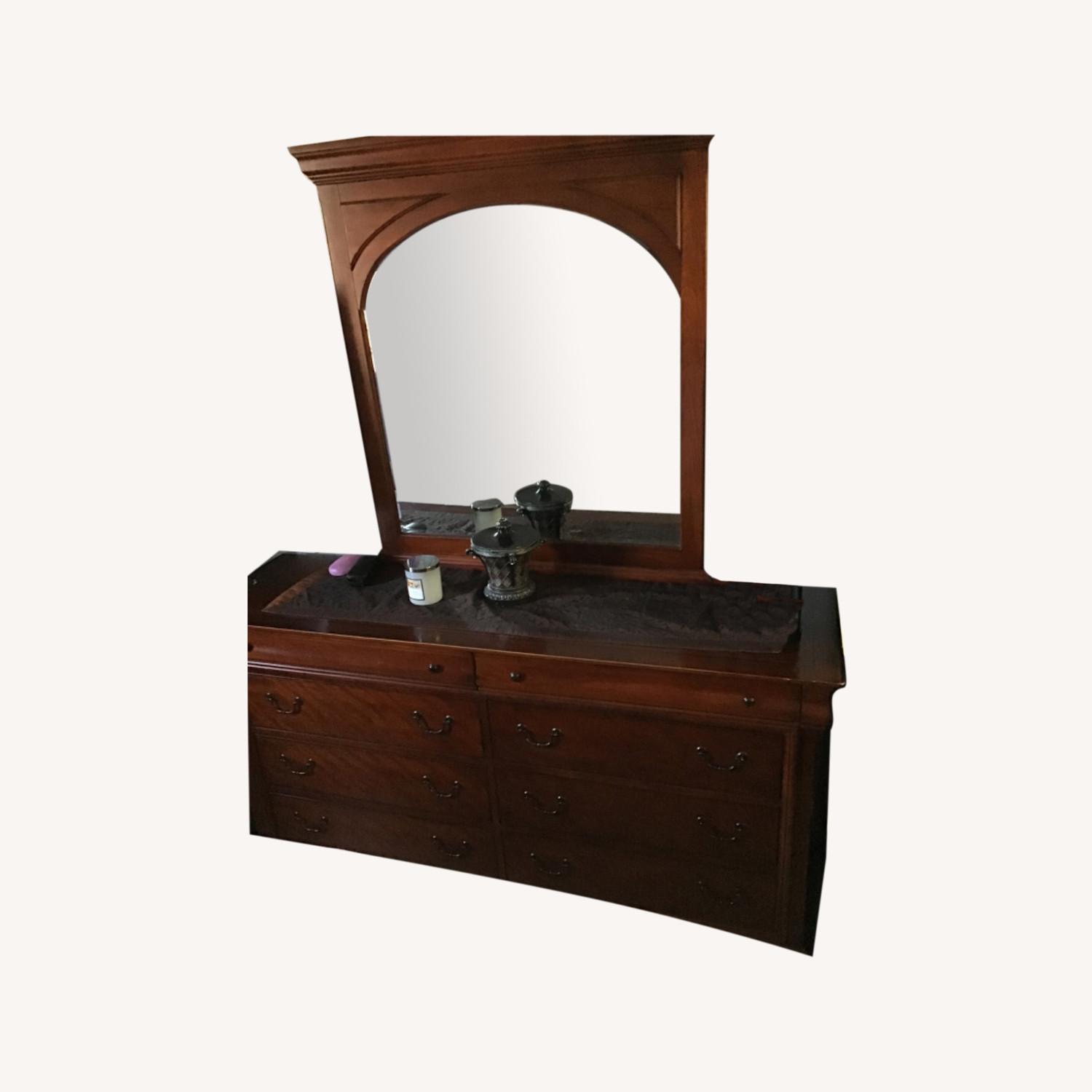 Dresser & Mirror Brown AptDeco