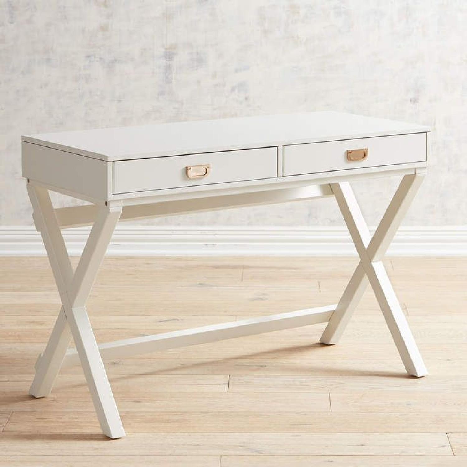 Pier 1 Imports White Desk - image-10