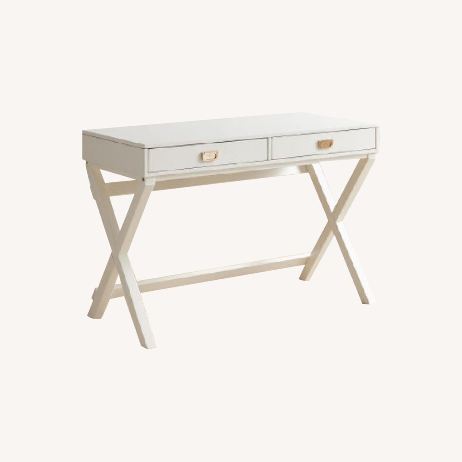 Pier 1 Imports White Desk - image-0