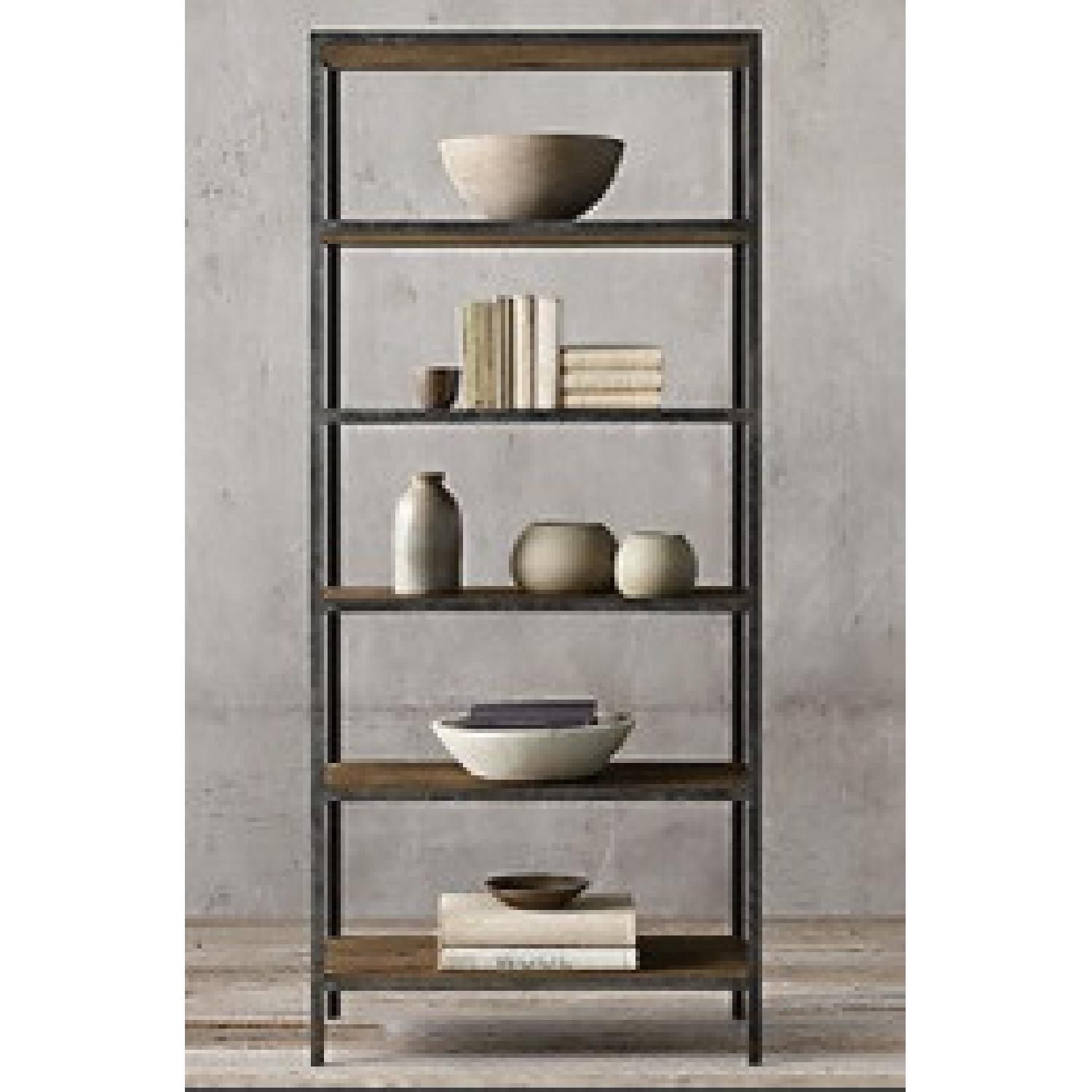 Restoration Hardware Vintage Industrial Shelves AptDeco
