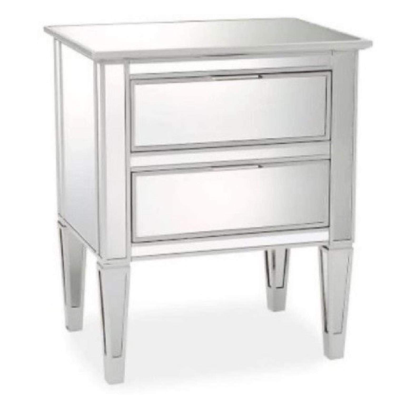 Pottery Barn Mirrored Nightstands AptDeco