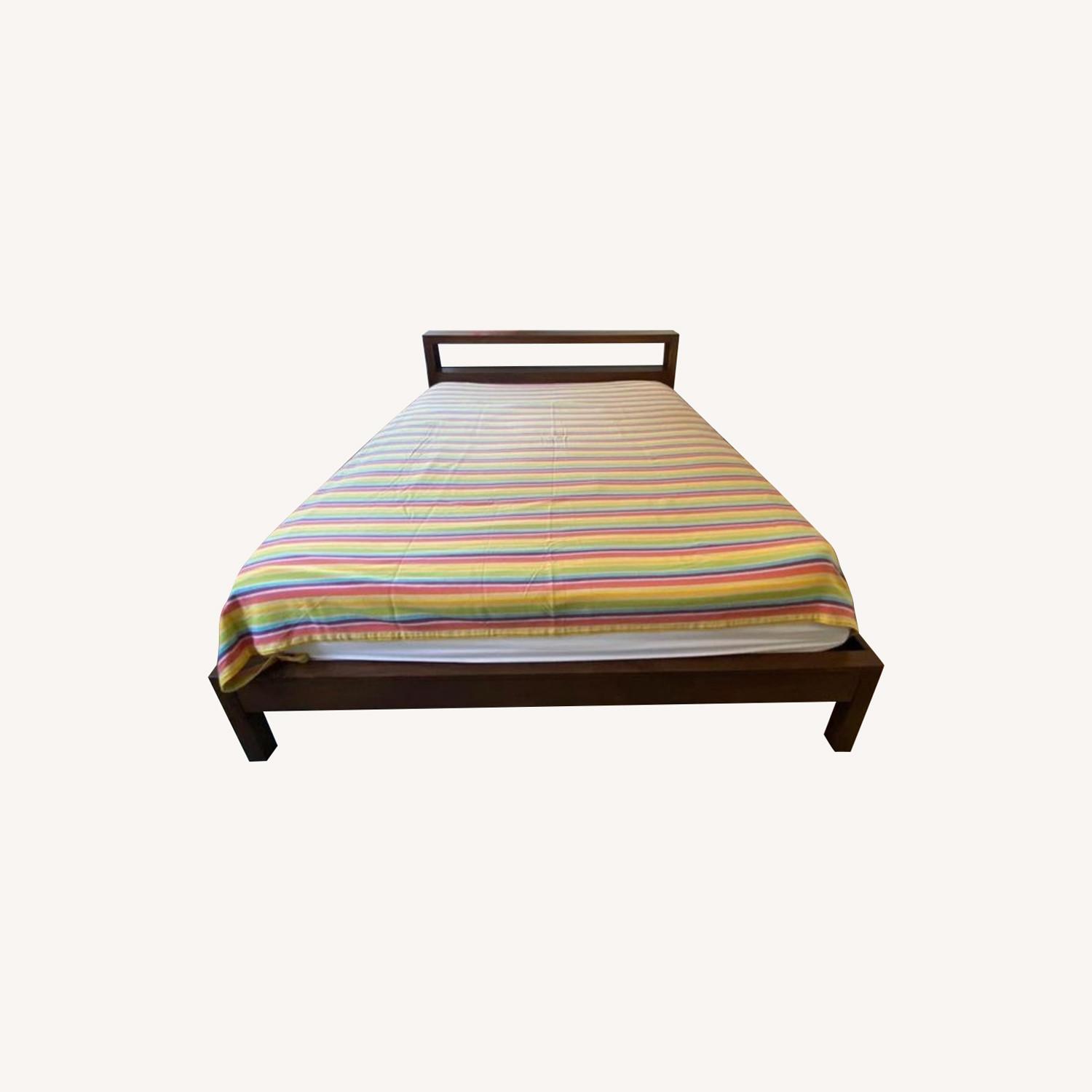 CB2 Queen Size Bamboo Bed AptDeco